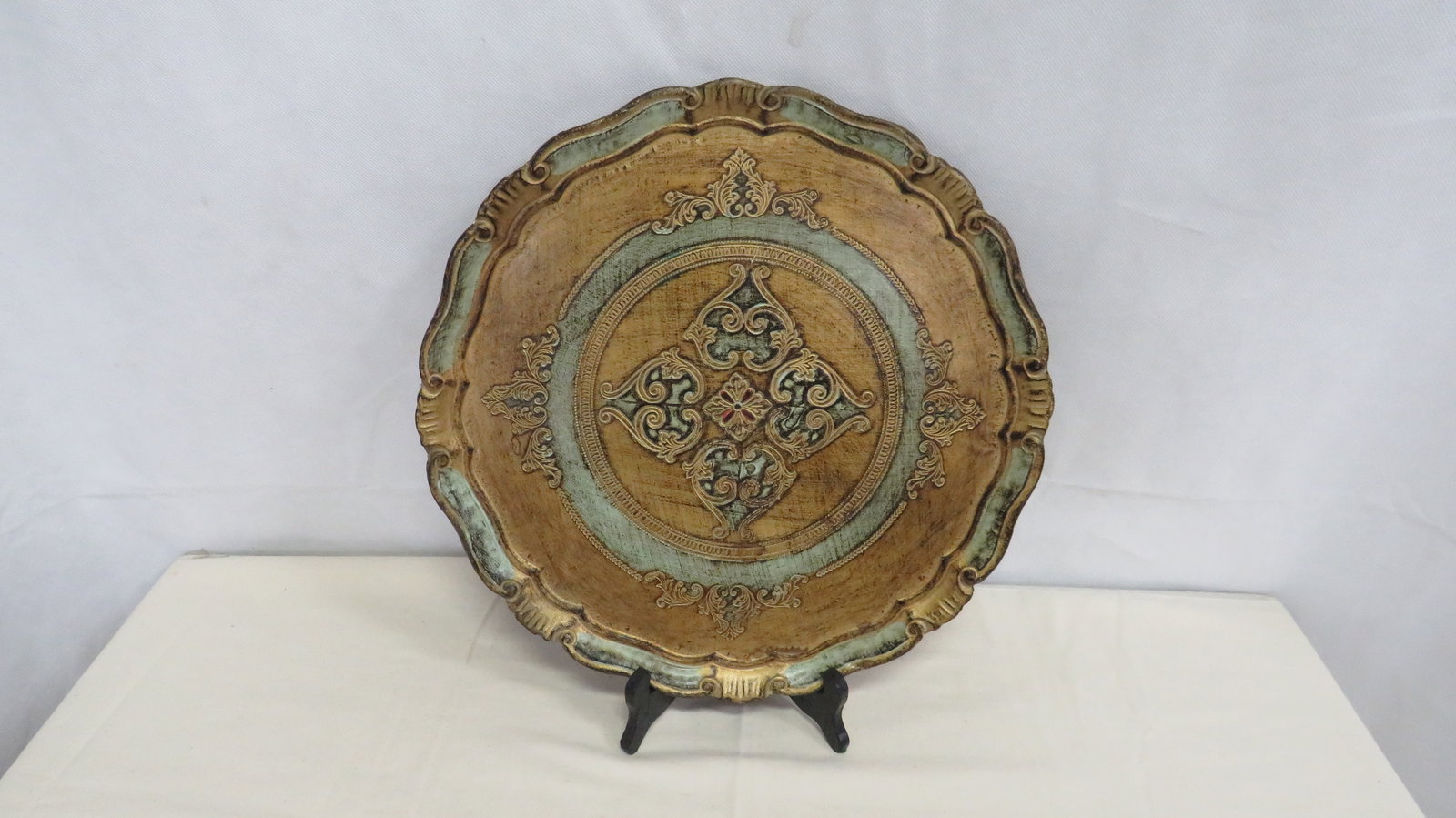 Mid Century Italian Florentine Gilt Wood Tray (1 of 4)
