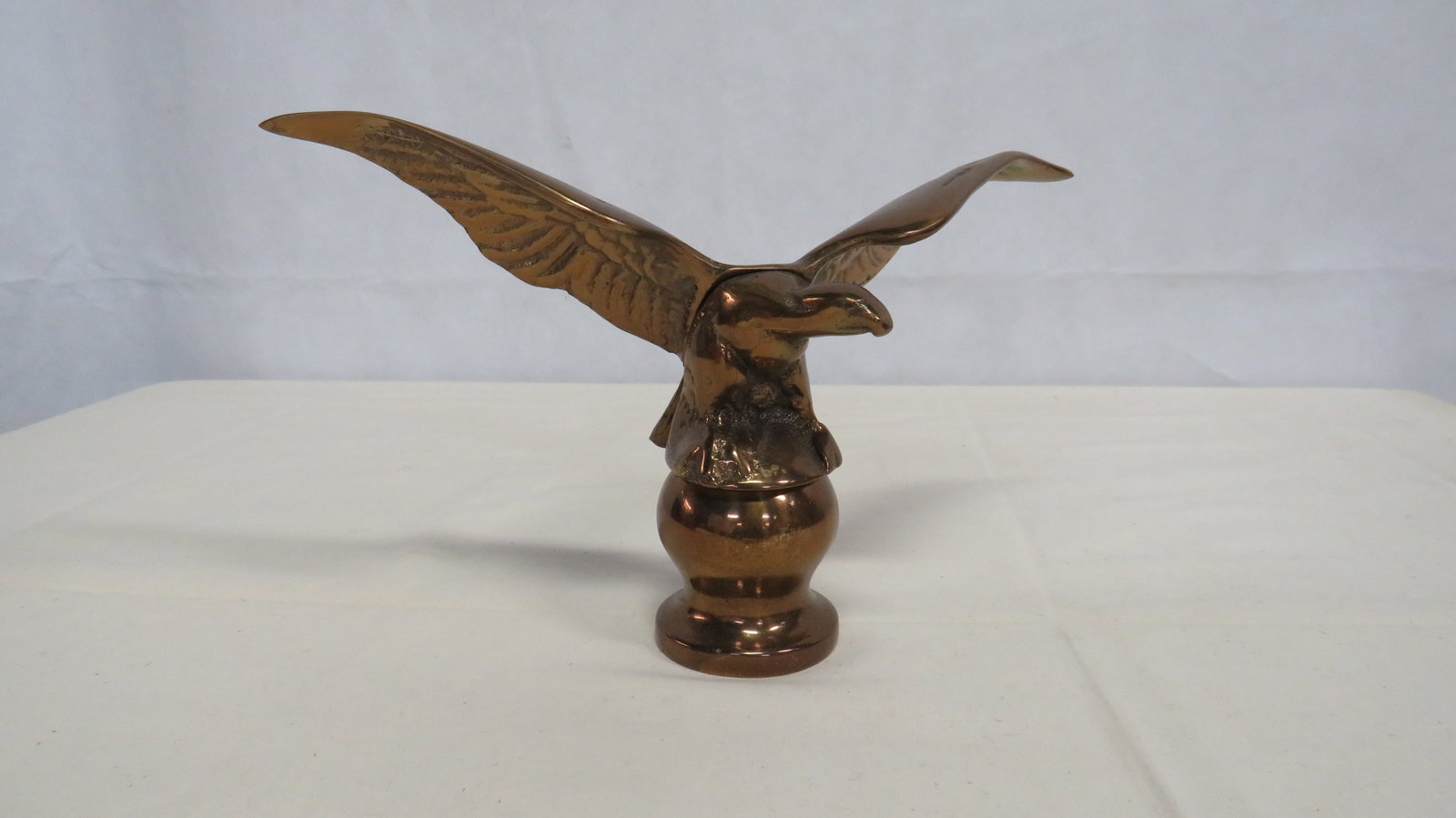 Vintage Heavy Solid Brass Eagle Sculpture (1 of 5)