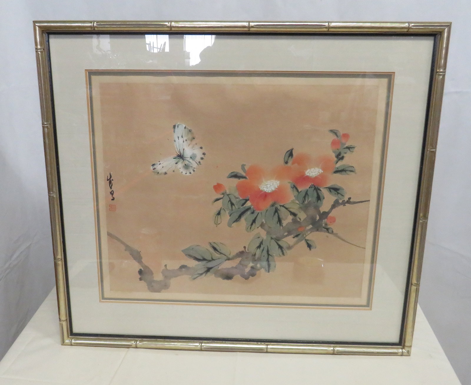 Japanese Butterfly Floral Ink Painting (1 of 6)