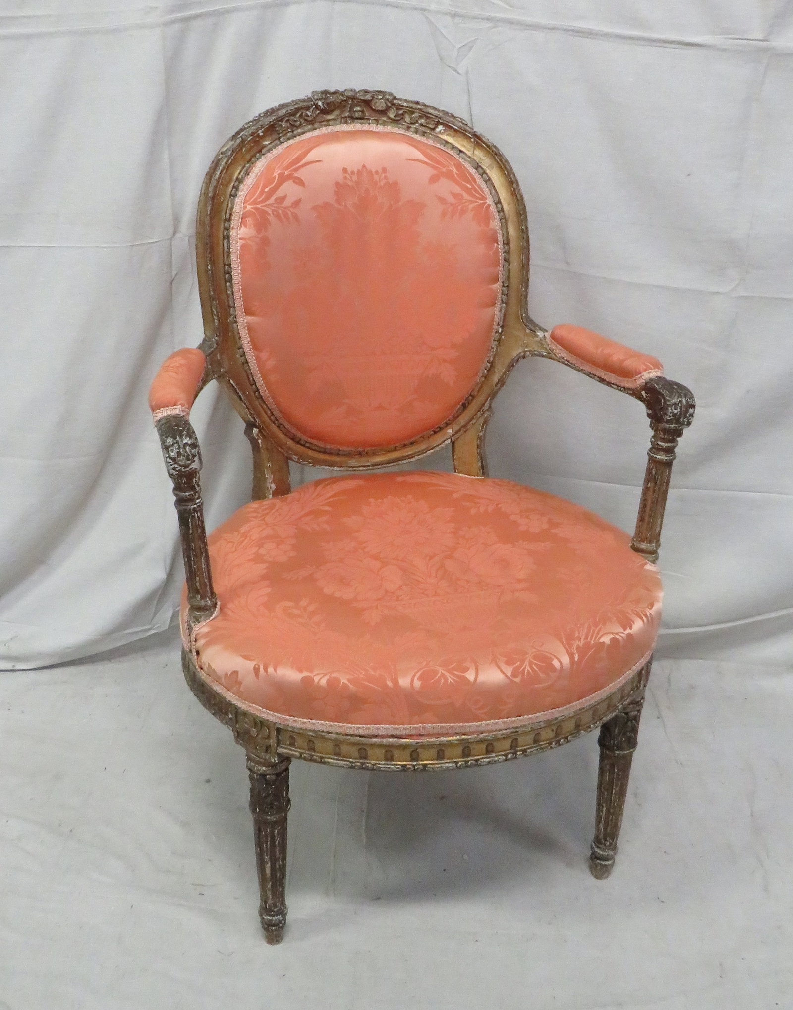 Antique French Gilded Arm Chair (1 of 4)