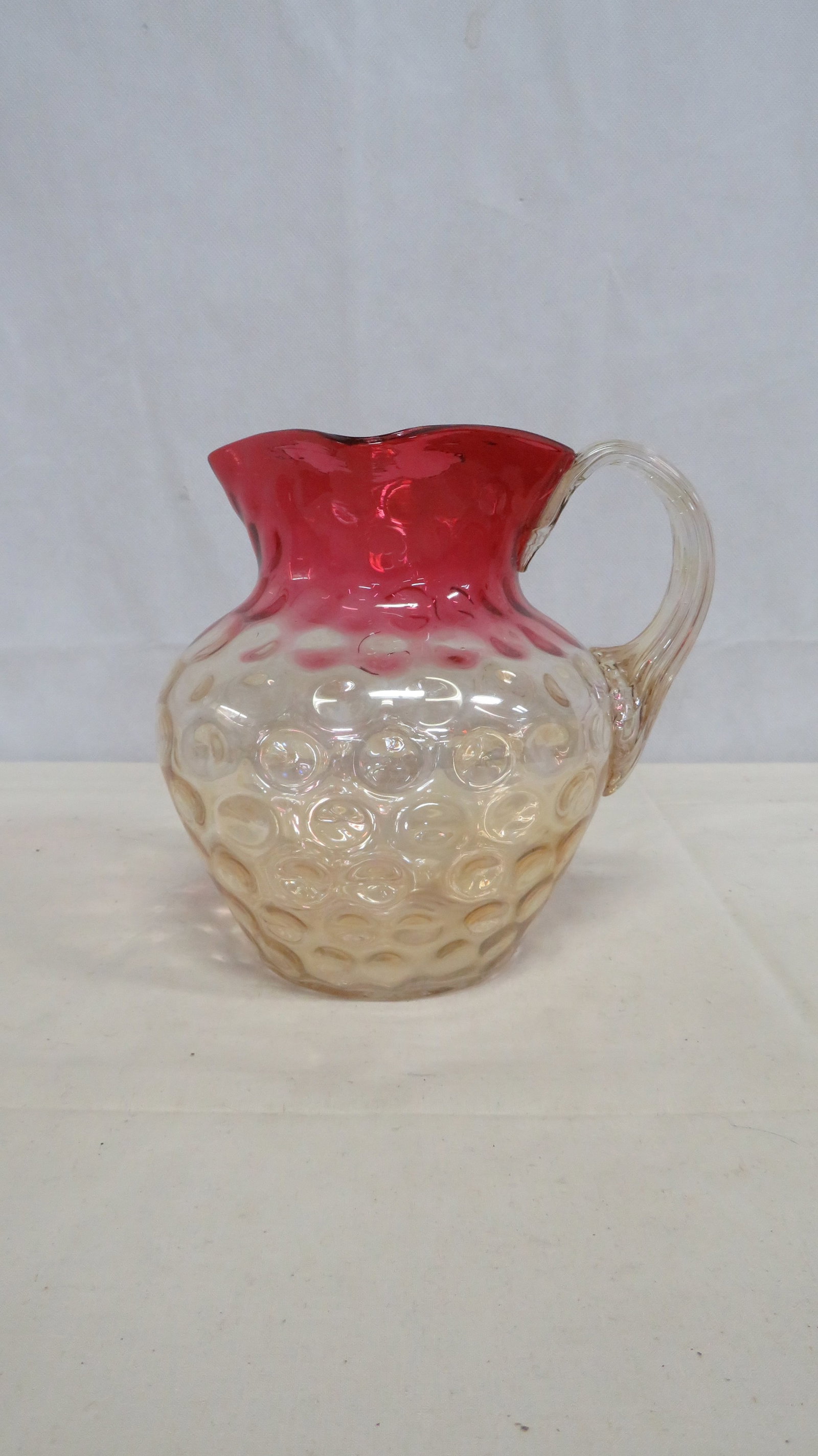 Antique Hobbs Brockunier Rubina Pitcher (1 of 5)