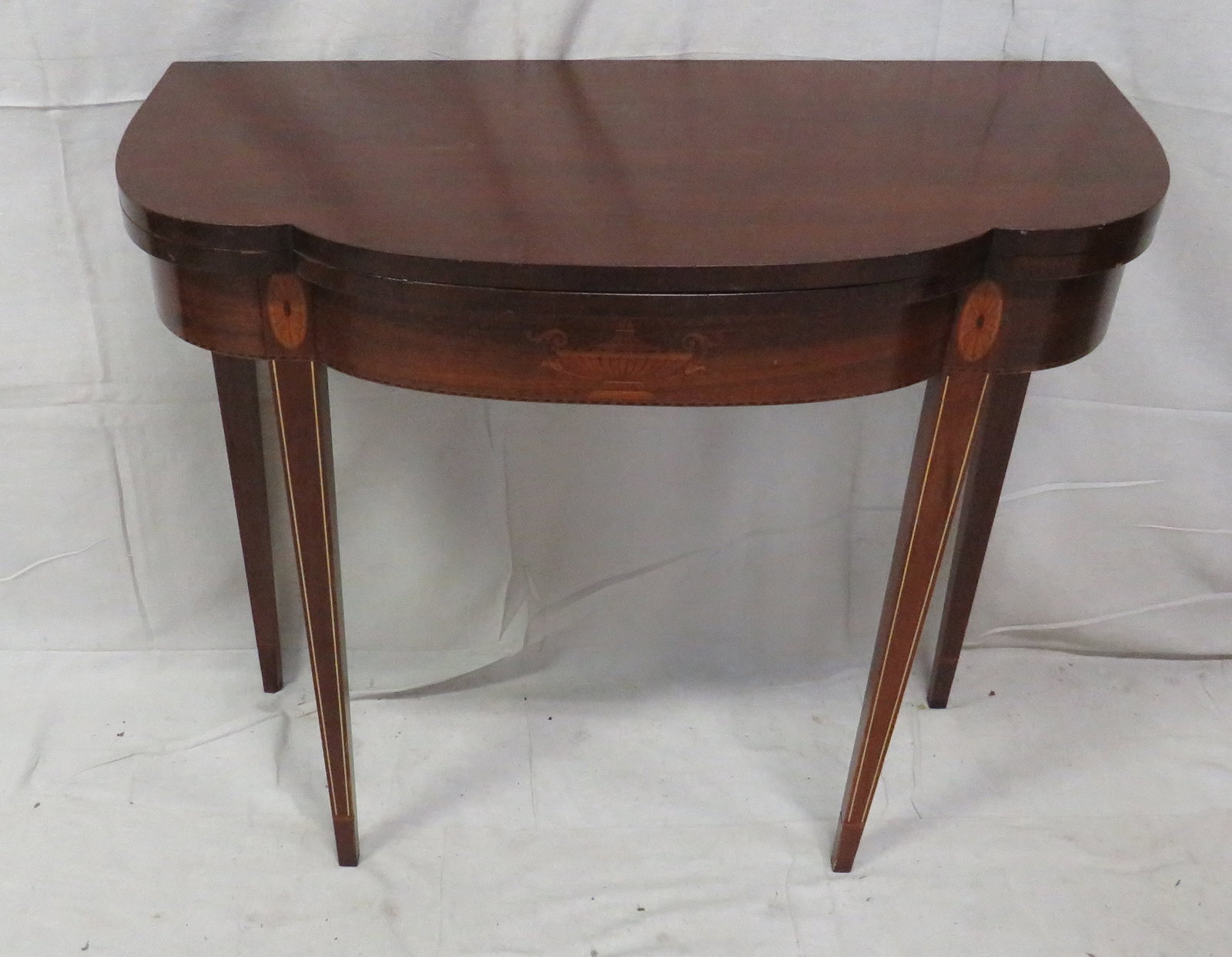 Antique Mahogany Flip Top Game Table (1 of 6)
