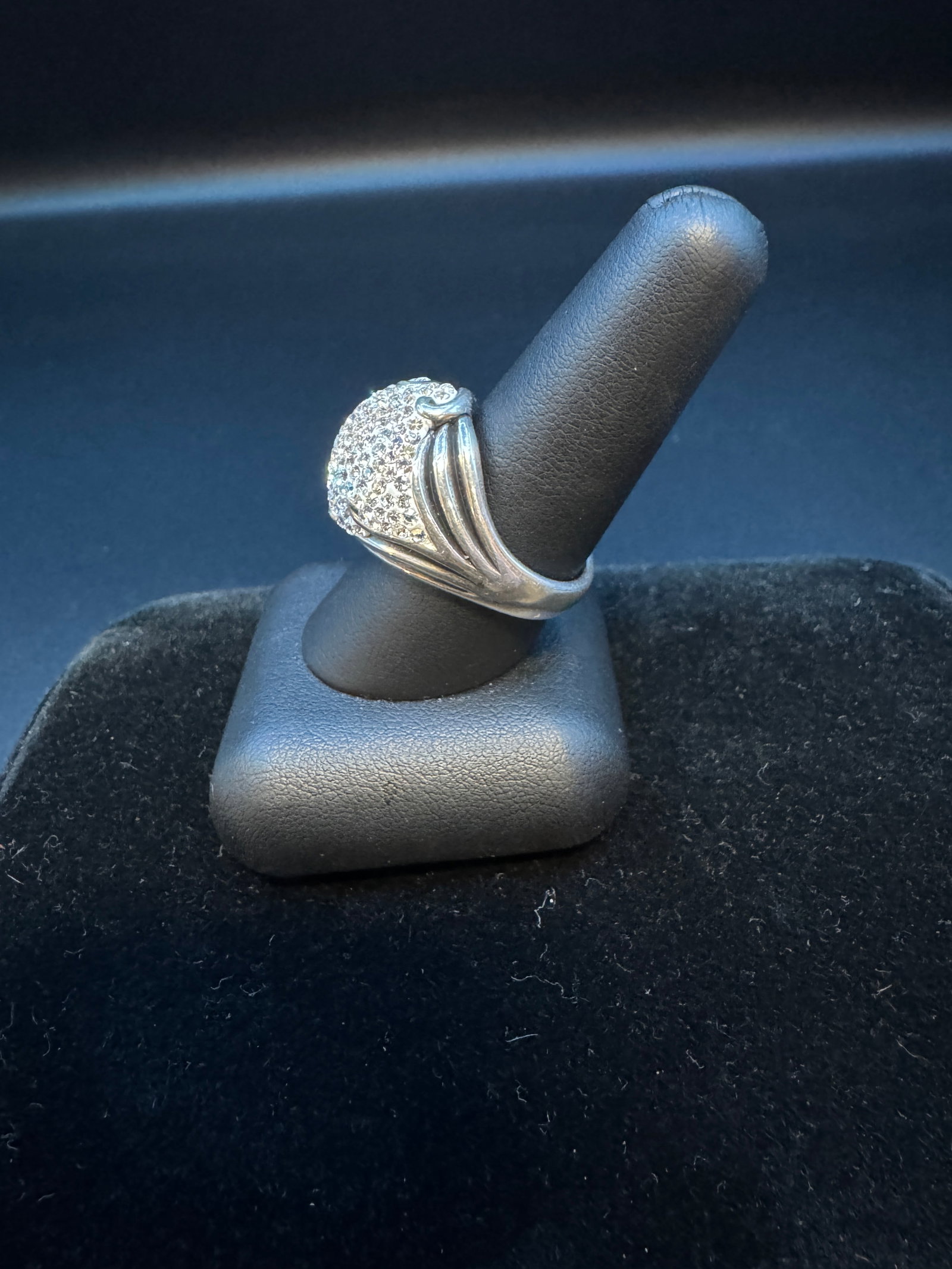 Sterling Silver Cluster Ring - 2