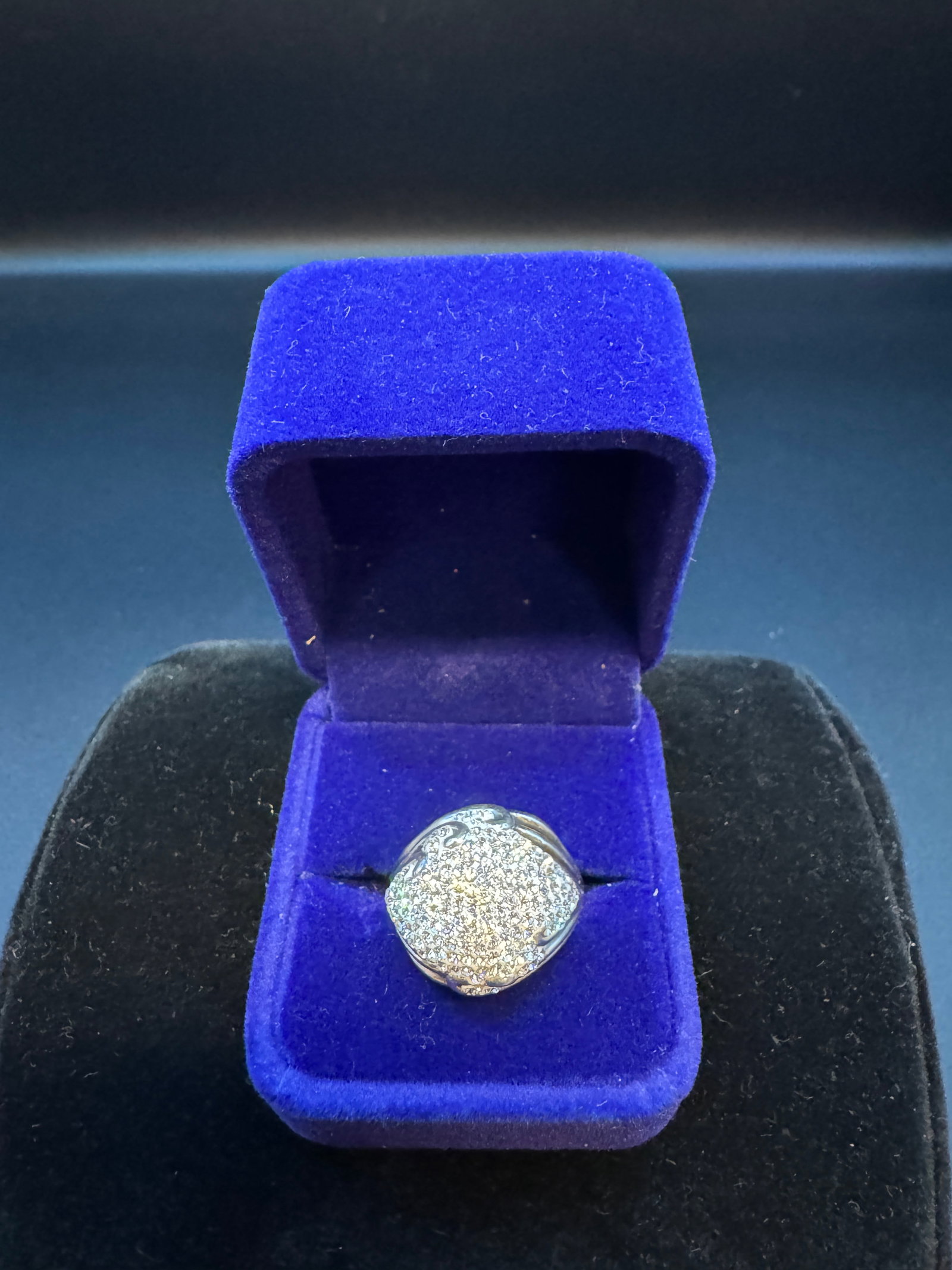 Sterling Silver Cluster Ring - 3