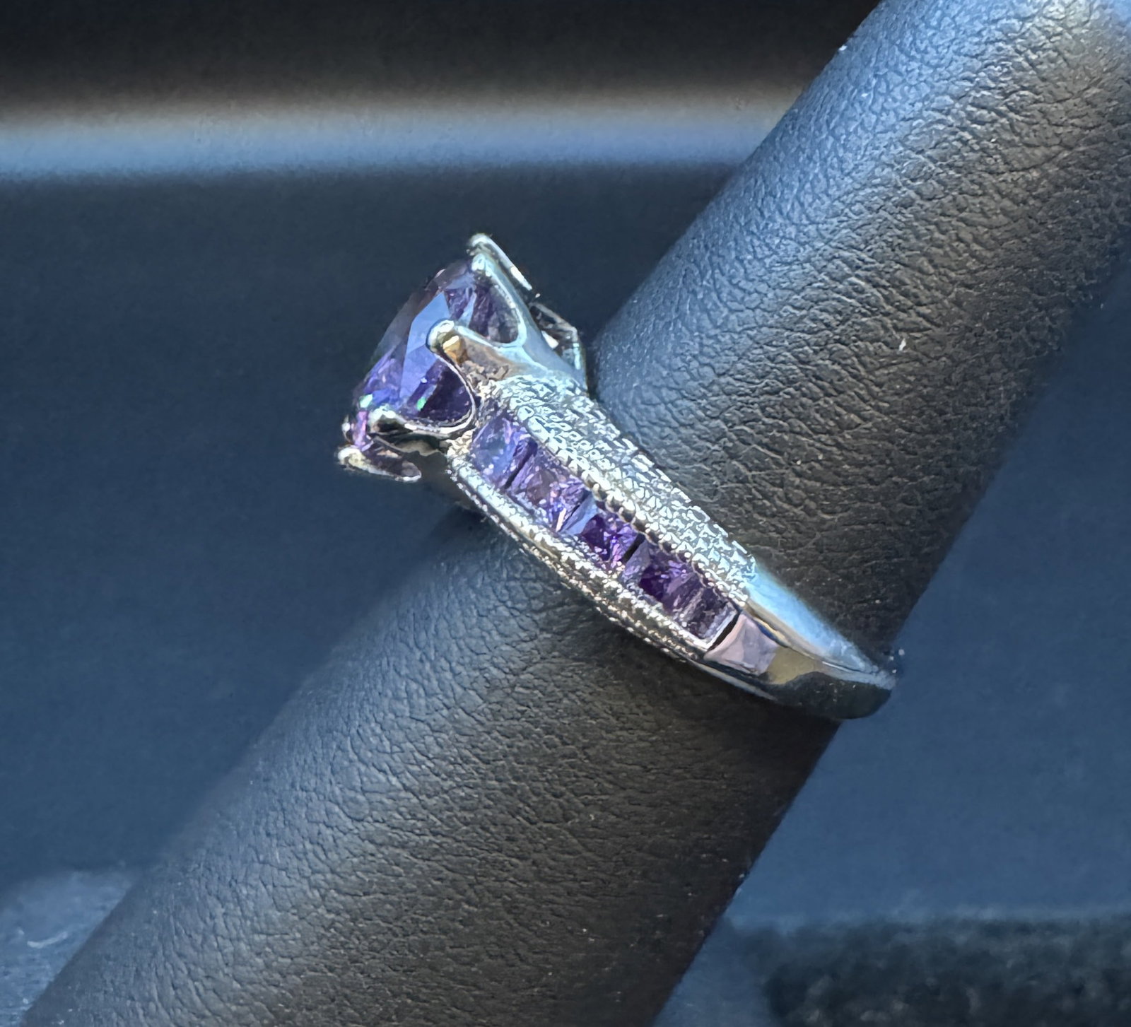 Sterling Ring with Amethyst - 2