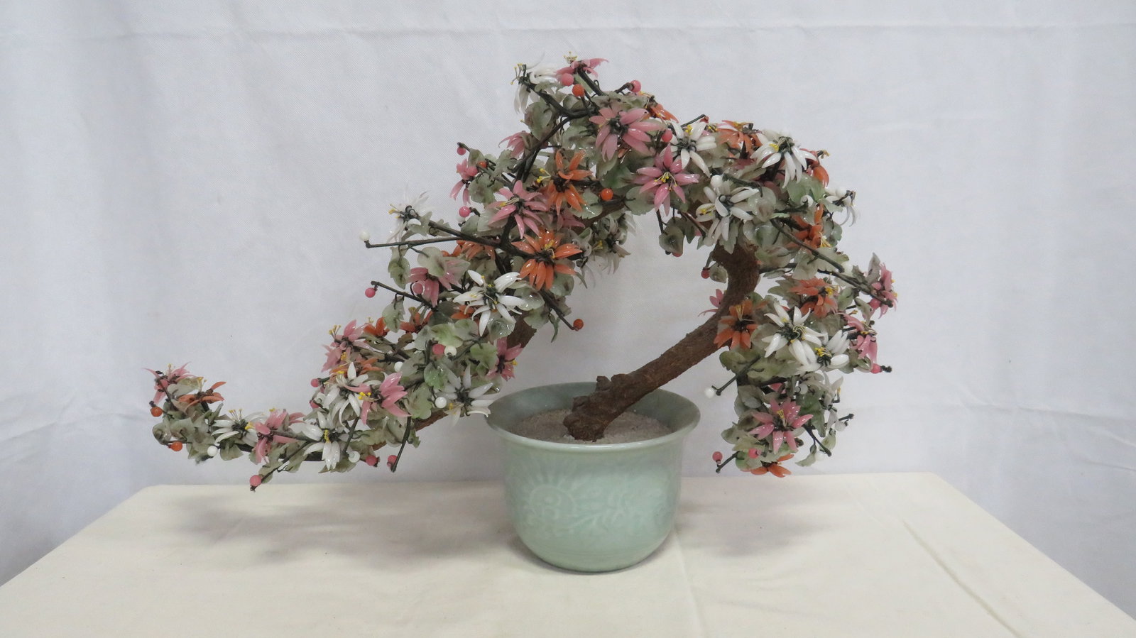 Vintage MId Century Large Bonsai Jade Tree (1 of 3)