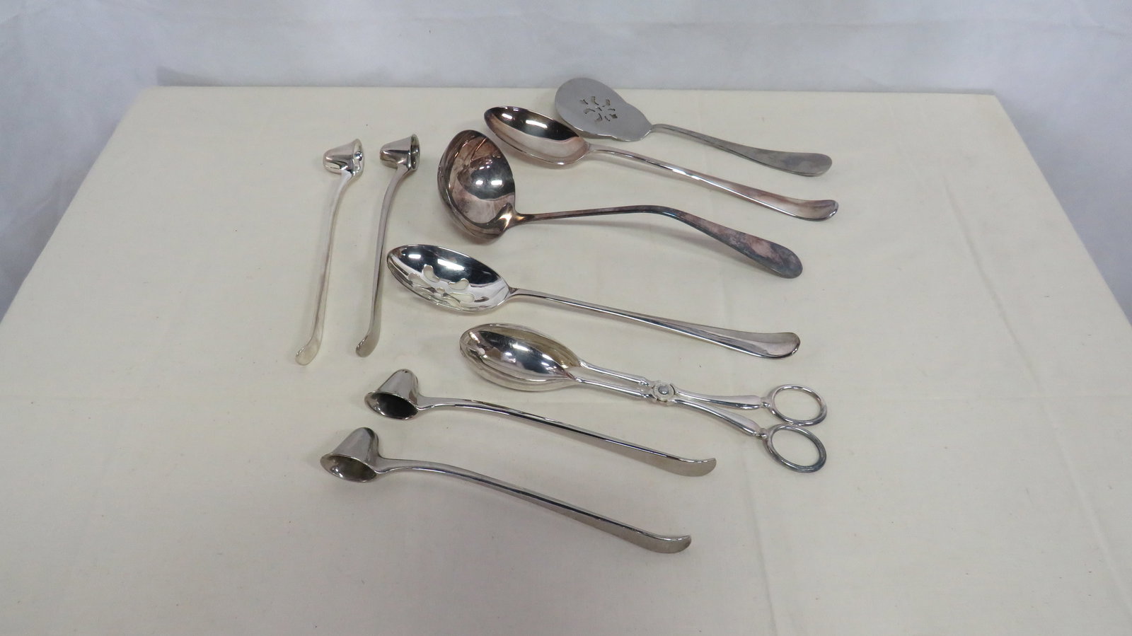 9 Silverplate Serving Utencils & Candle Snuffers (1 of 2)