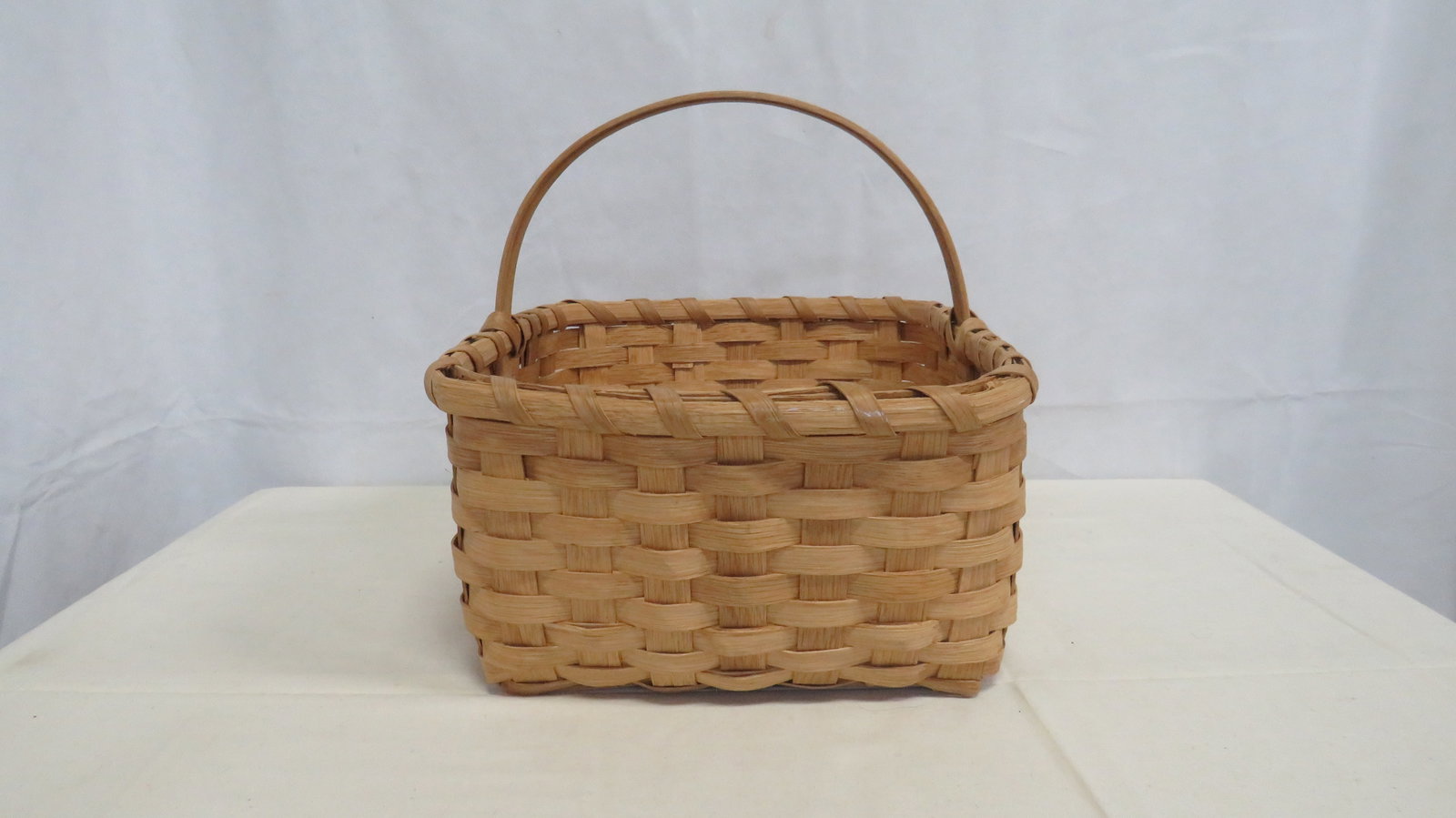 Split Oak Rectangular Gathering Basket - 2