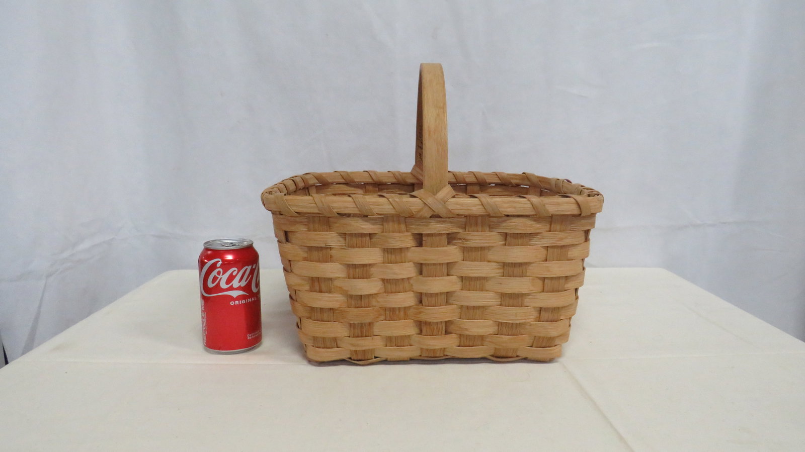 Split Oak Rectangular Gathering Basket - 3