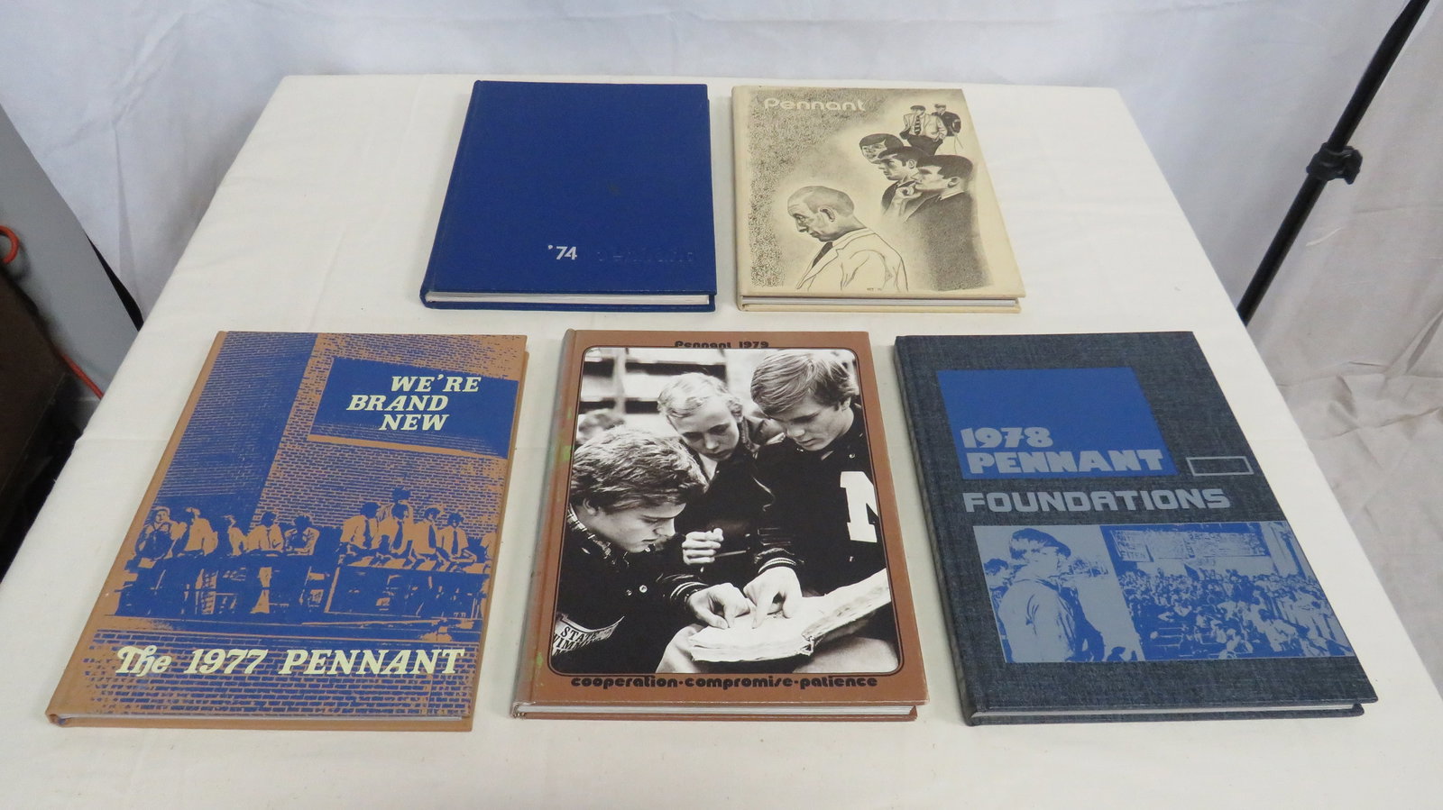 Five 1970's McCallie School Yearbooks: Five 1970's McCallie School Yearbooks in good condition. Includes 1974,1976,1977, 1978, & 1979.