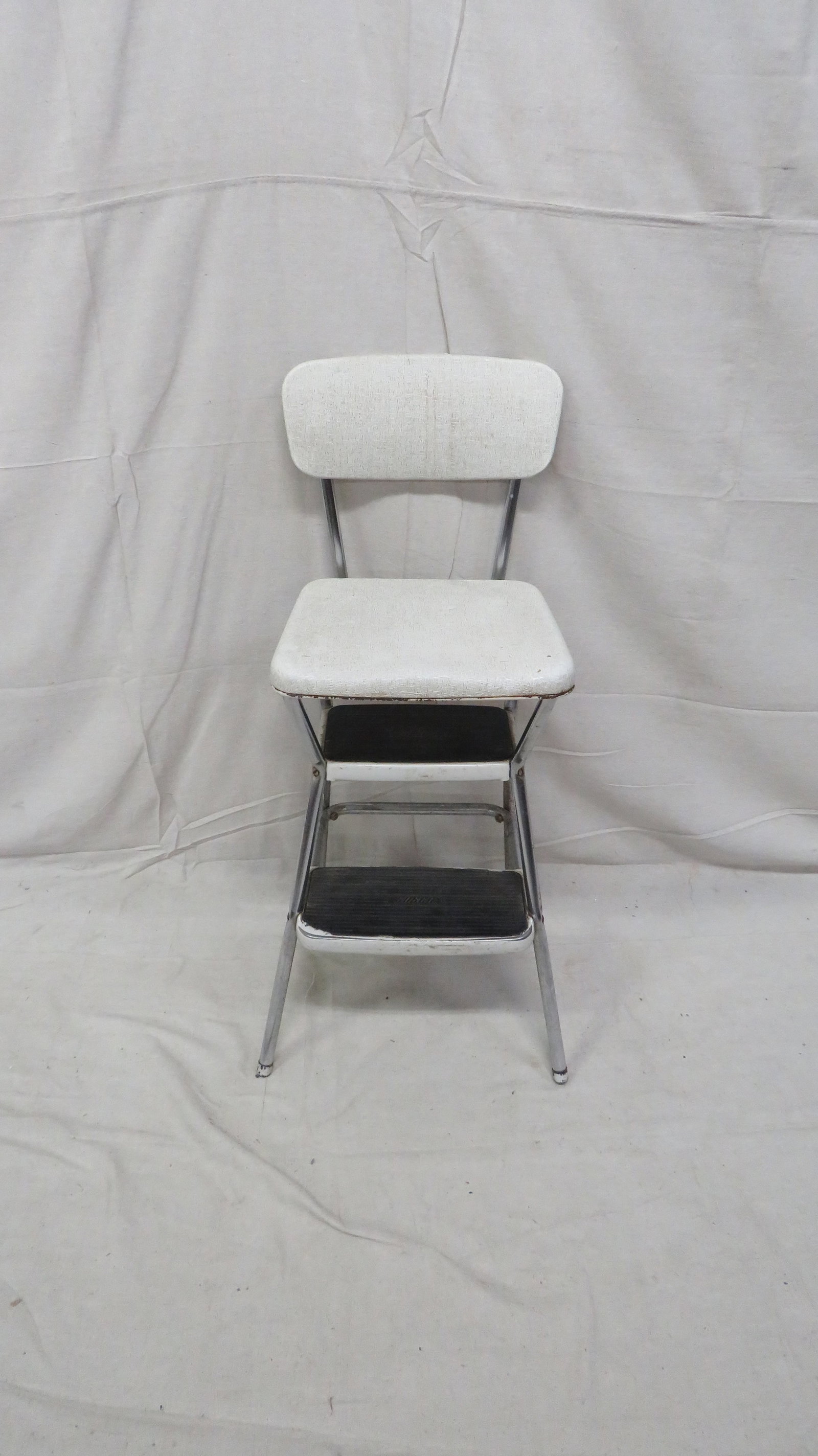 Vintage Cosco Chair with Step Stool: Vintage Cosco Chair with Step Stool in good condition, Lift Seat, 34.5''H x 17''W x 18''D