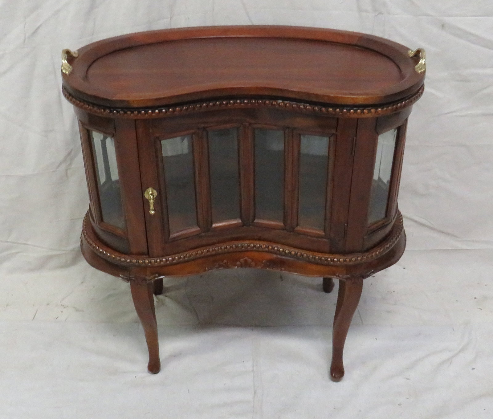 Vintage Mahogany Kidney Shaped Chocolate Cabinet (1 of 4)