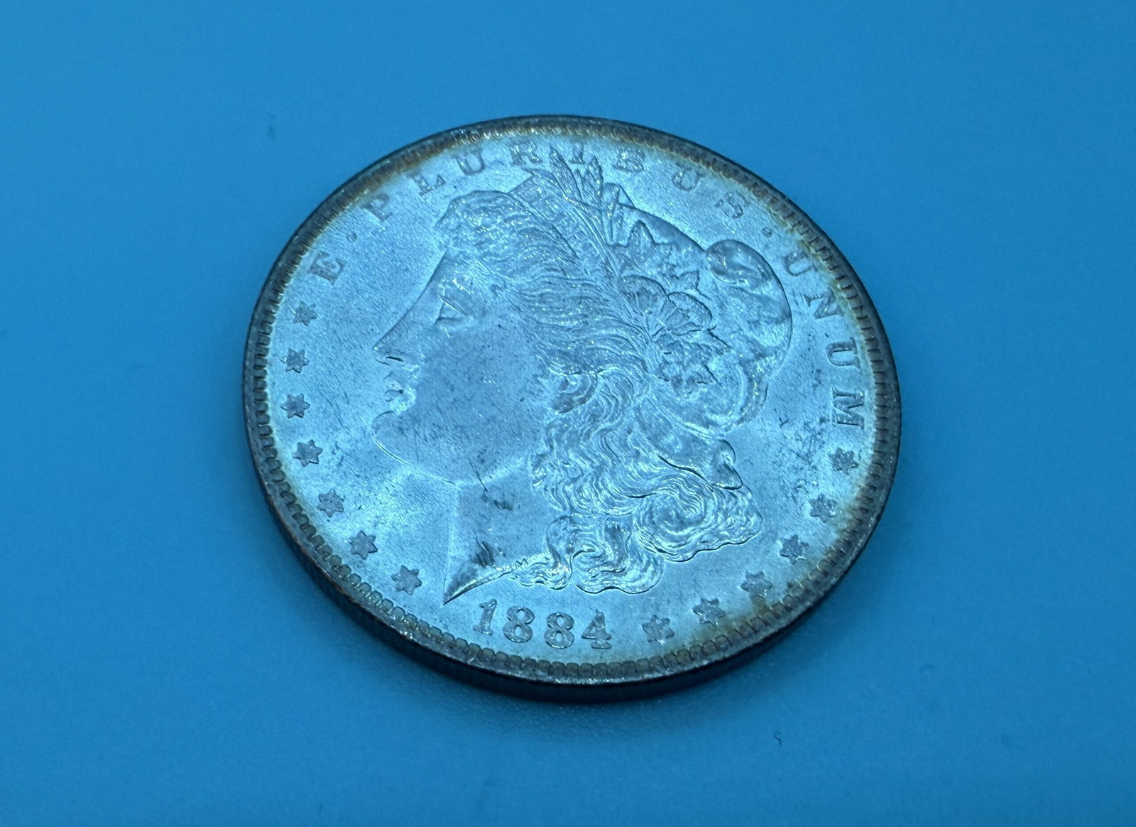 1884 Morgan Silver Dollar O: 1884 Morgan Silver Dollar O in circulated condition