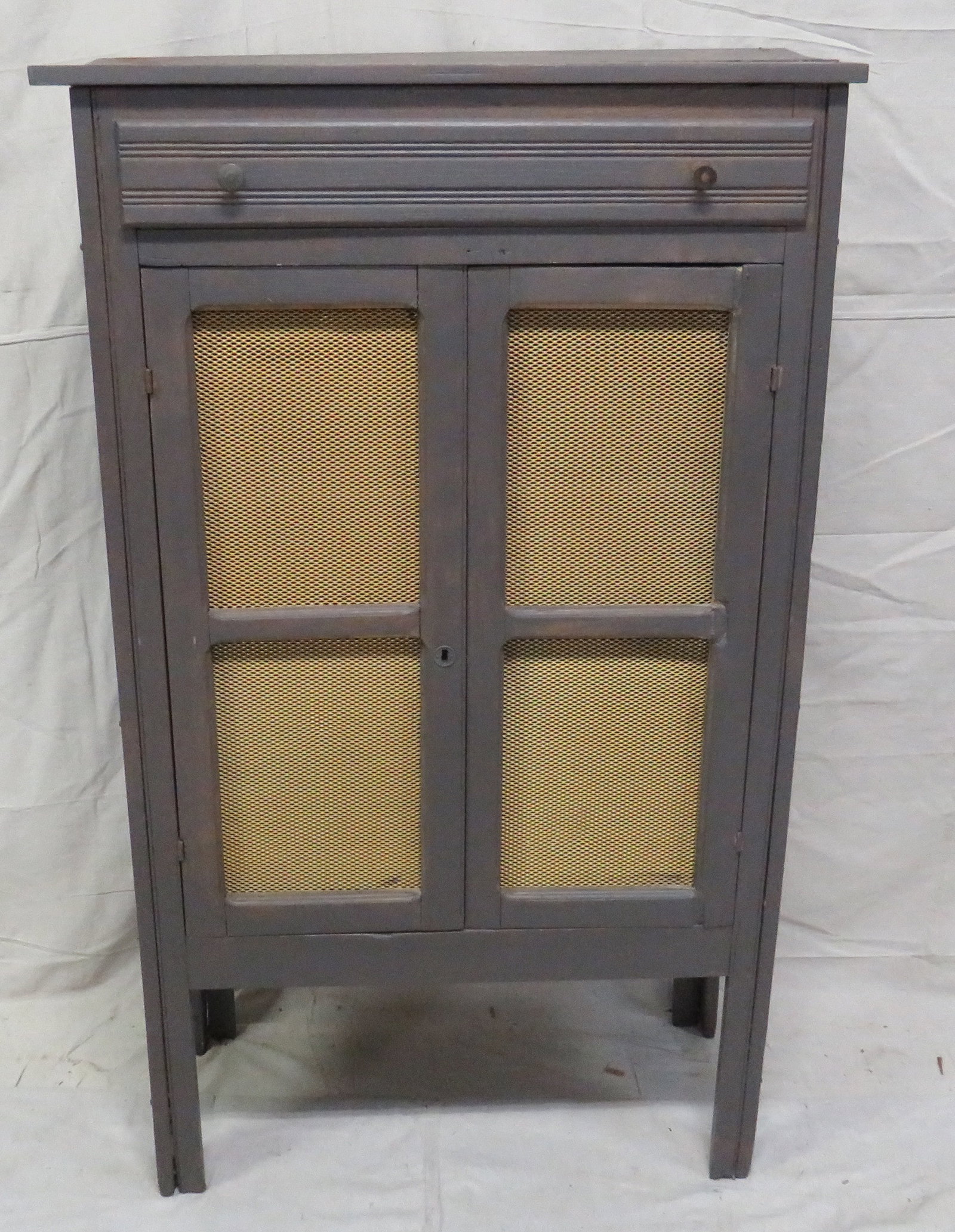 Antique Primitive Jelly Cupboard: Antique Primitive Jelly Cupboard in good condition, Paneled Sides, Top has a split in board, 55''H x 32.5''W x 15''D