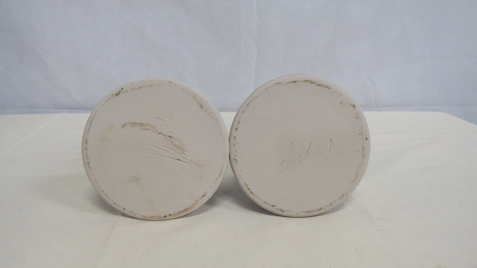 Pair Signed Studio Art Pottery Candlesticks - 2