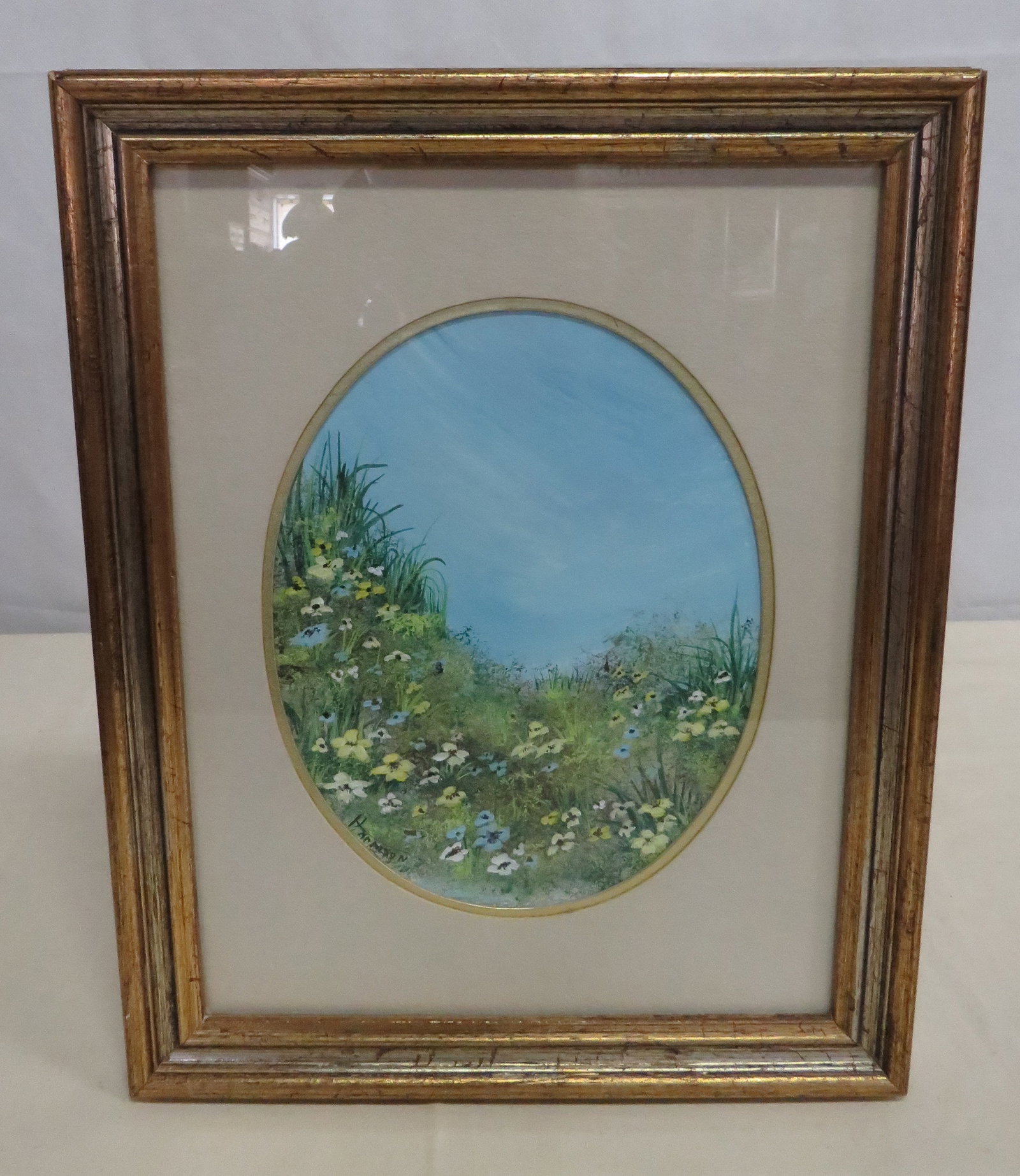 Vintage Landscape Oil Painting in Gilt Frame (1 of 3)