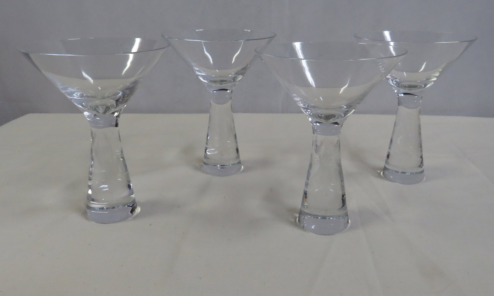 Set 4 Vintage Krosno Handmade Martini Glasses (1 of 4)