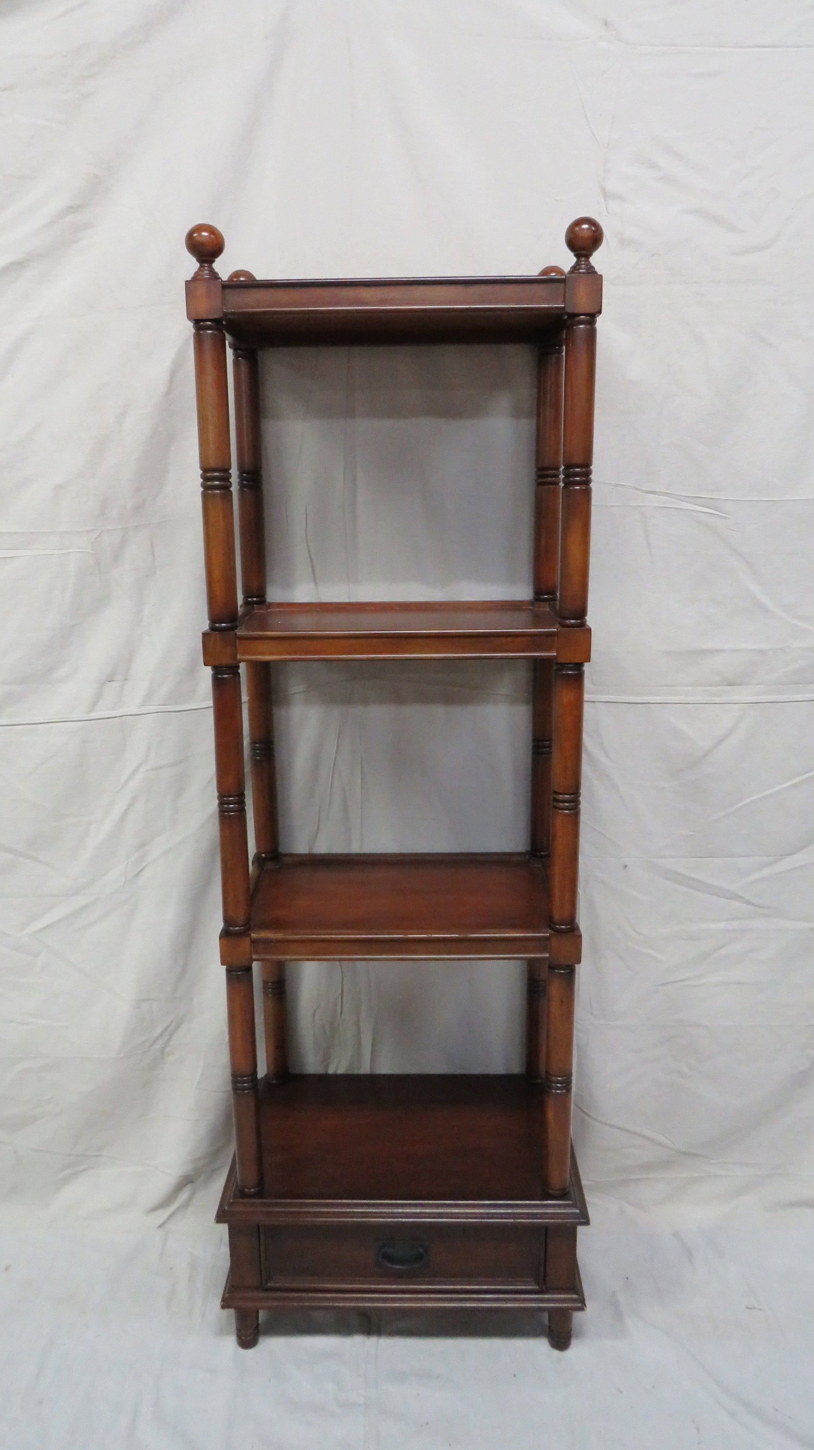 Vintage Traditional Tall Bookcase: Vintage Traditional Tall Bookcase in good condition, One Drawer, Finished on all sides, 70''H x 24''W x 16''D