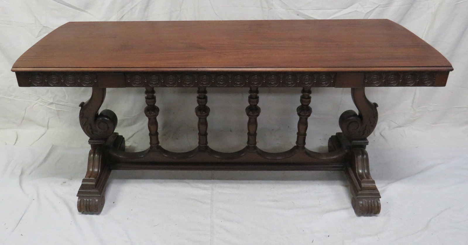 Antique Mahogany Refectory Table (1 of 6)