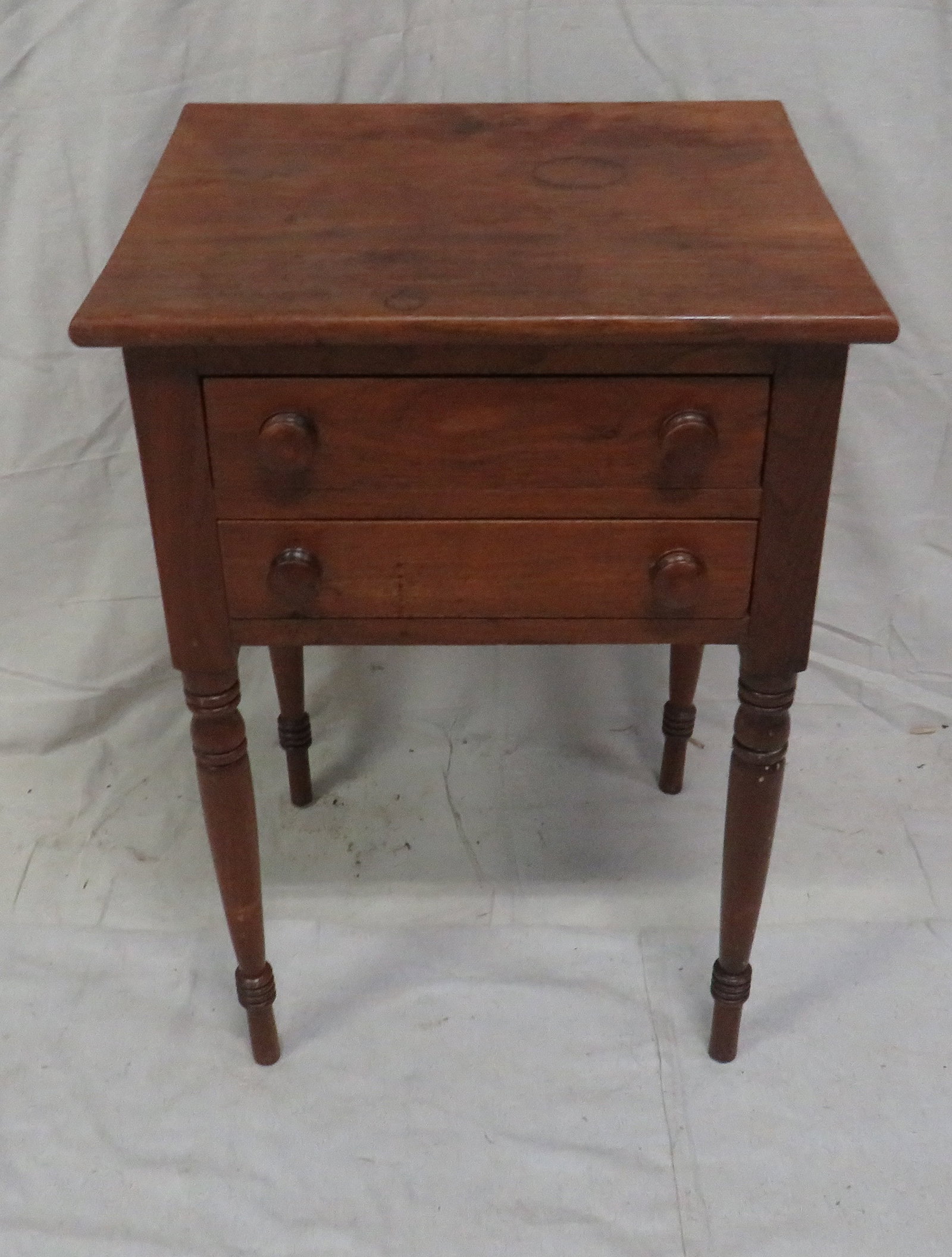 Cherry Sheraton Two Drawer Work Table (1 of 3)