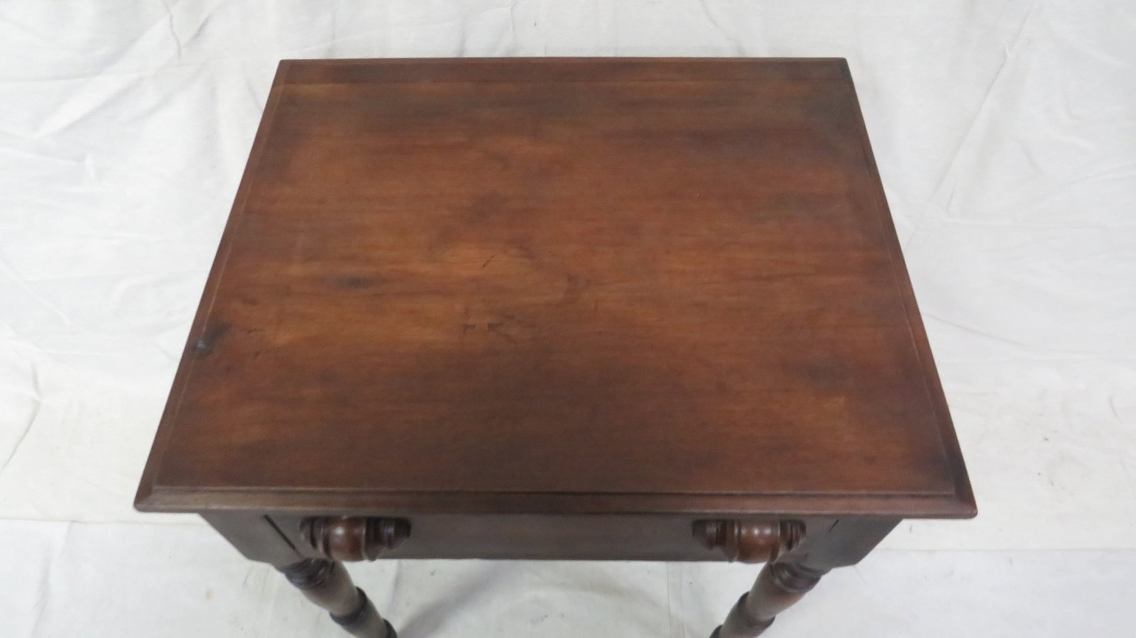 Antique Walnut One Drawer Work Table - 2