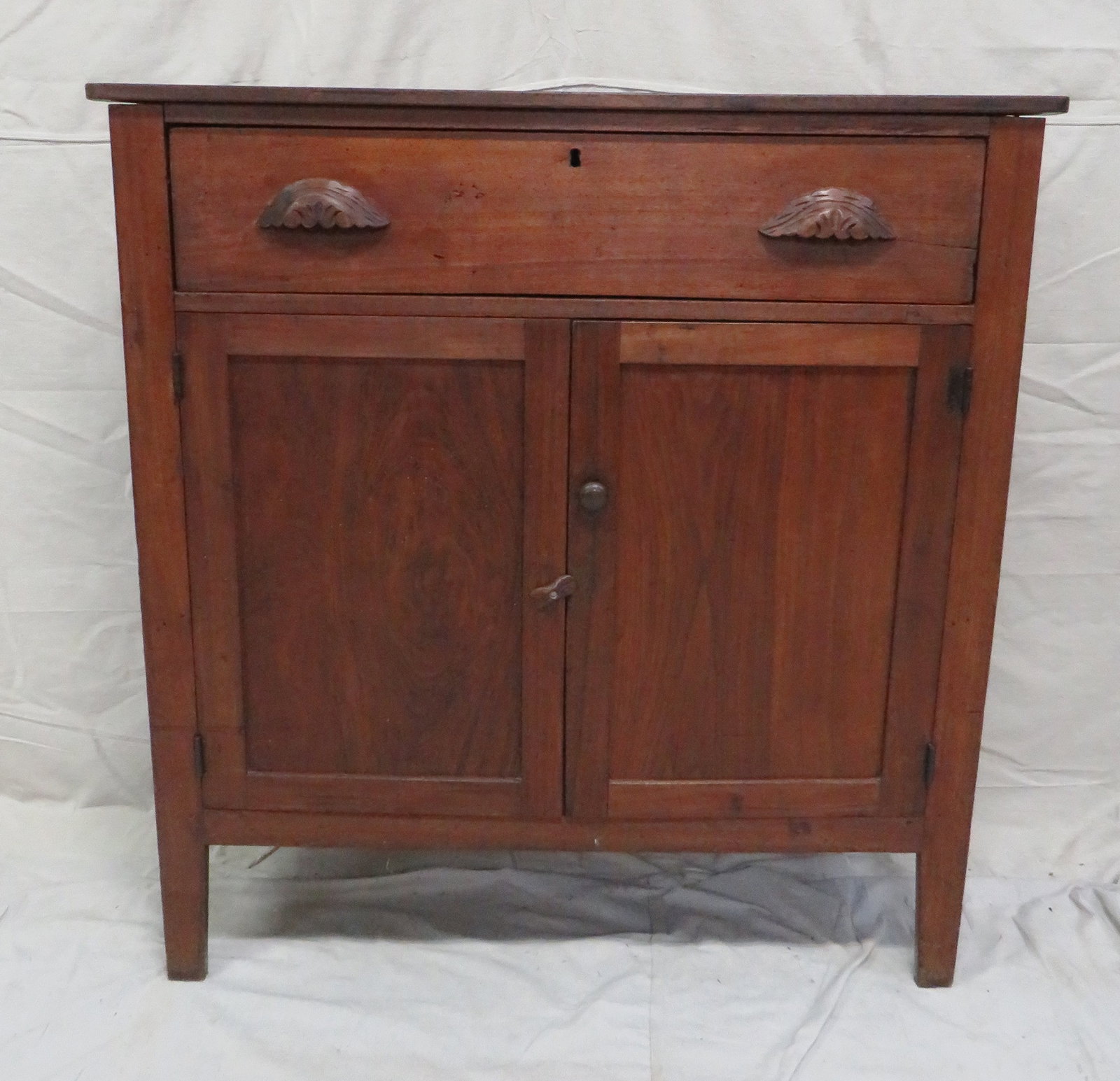 Early Primitive Walnut Jelly Cupboard (1 of 8)