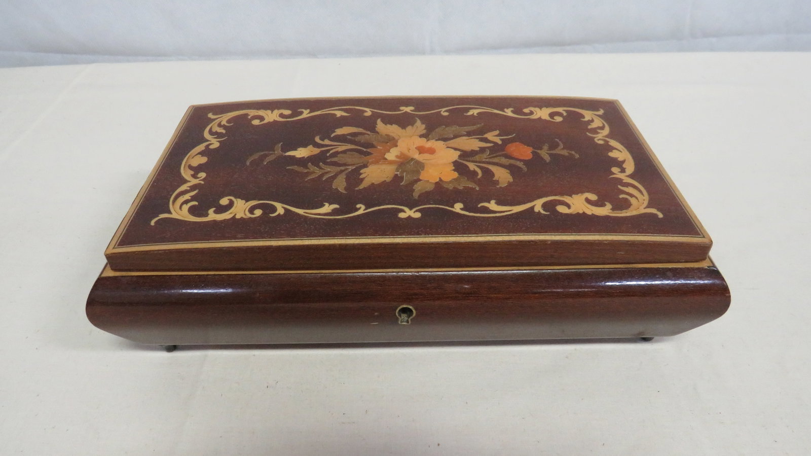 Vintage Inlaid Italian Marquetry Jewelry Box (1 of 6)