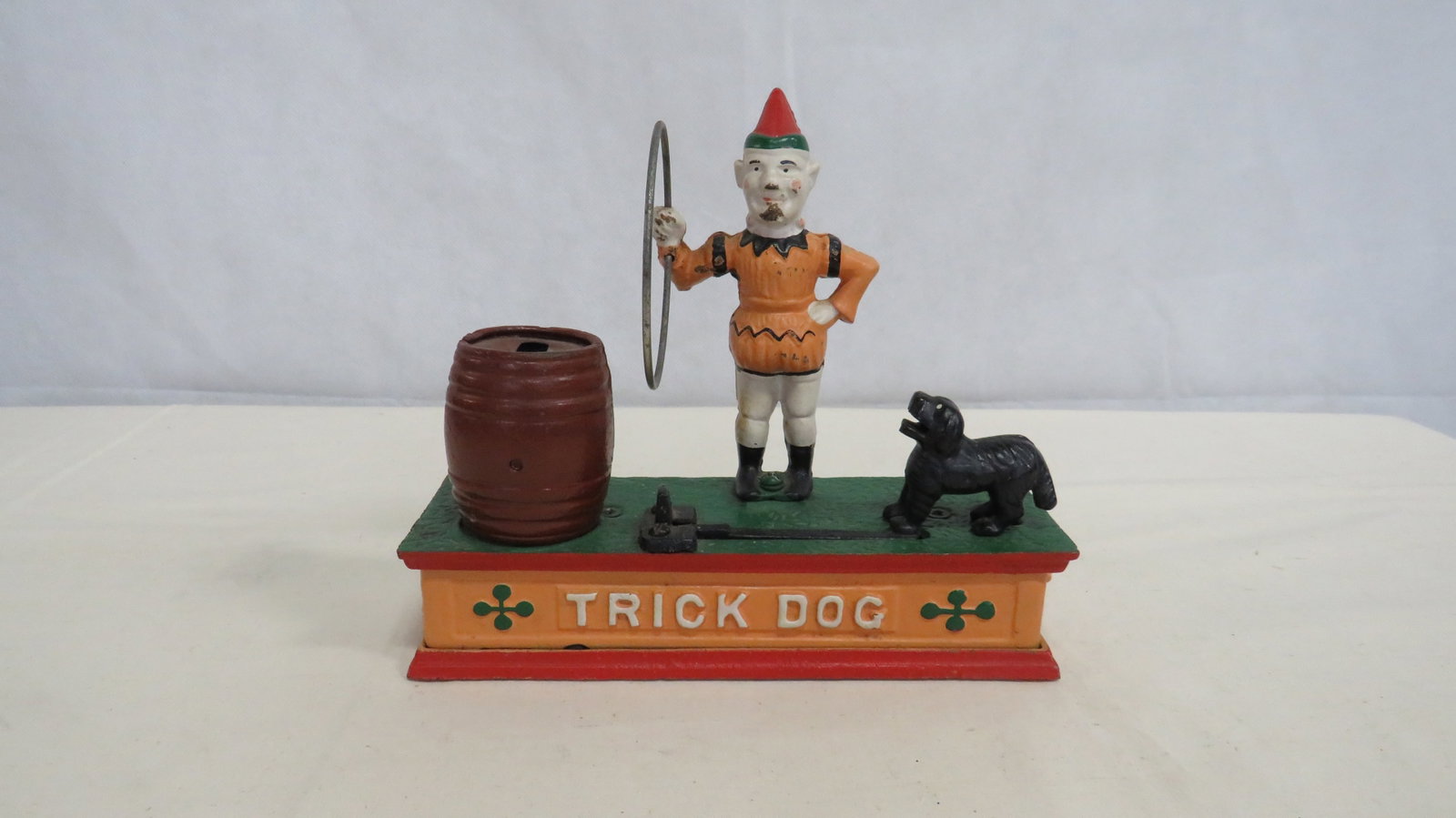Vintage Cast Iron Trick Dog Mechanical Coin Bank (1 of 5)
