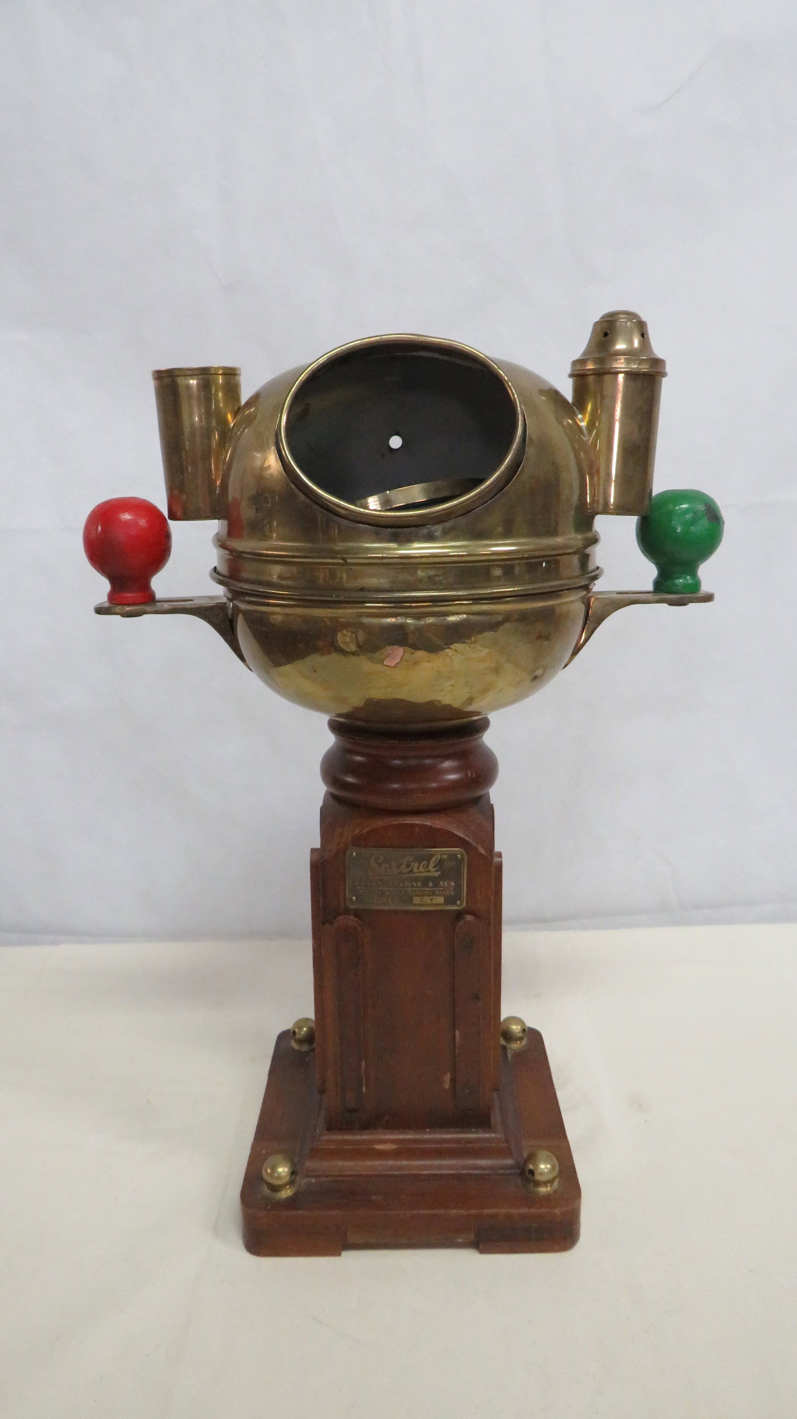 Sestrel Type CY Brass Yacht Compass Binnacle (1 of 12)