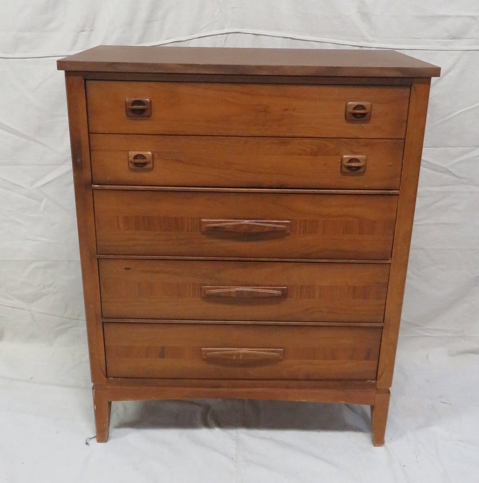 Mid Century Modern Walnut Chest of Drawers (1 of 4)