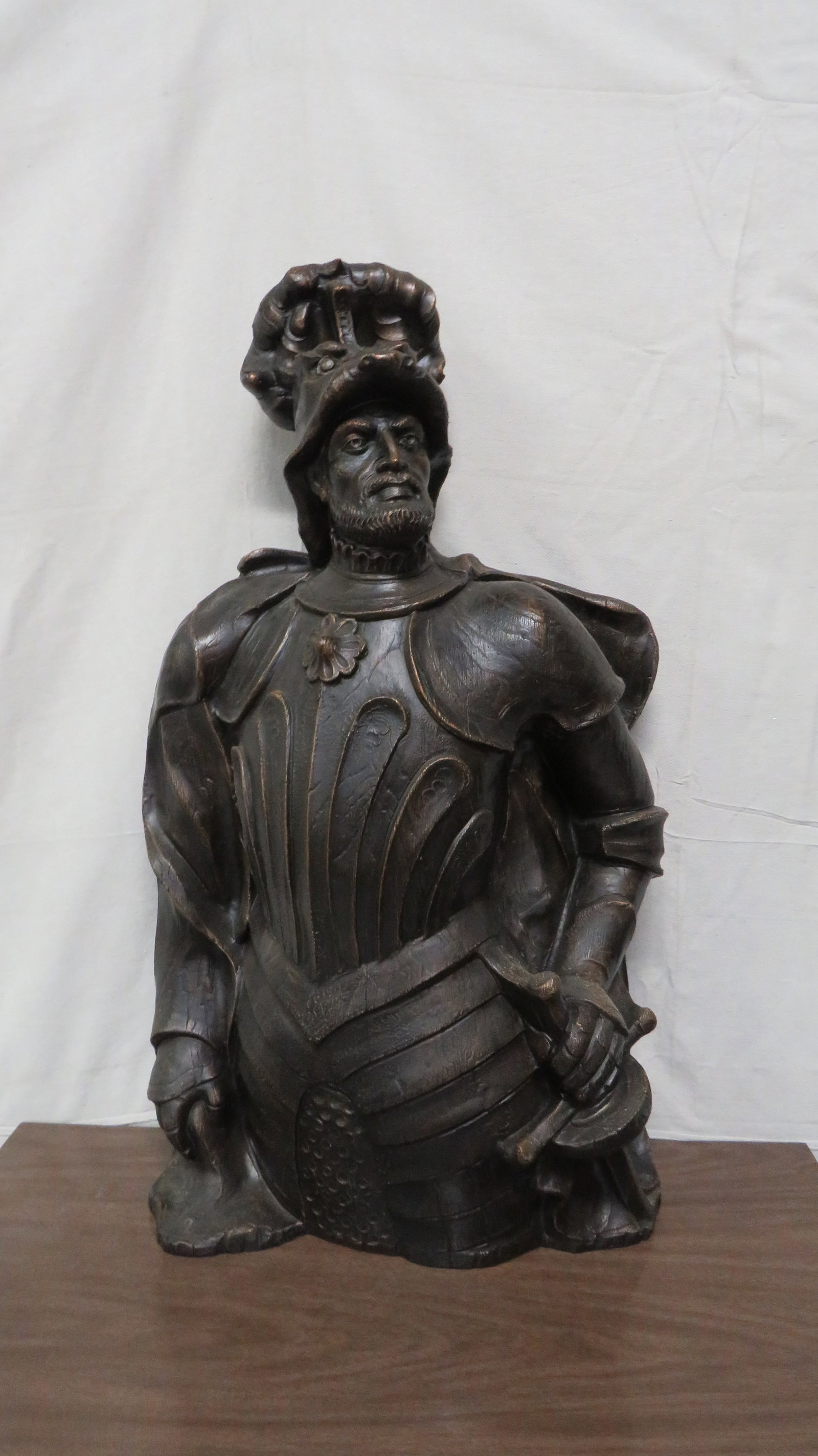 1966 MCM Fiberglass Conquistador Wall Bust (1 of 4)