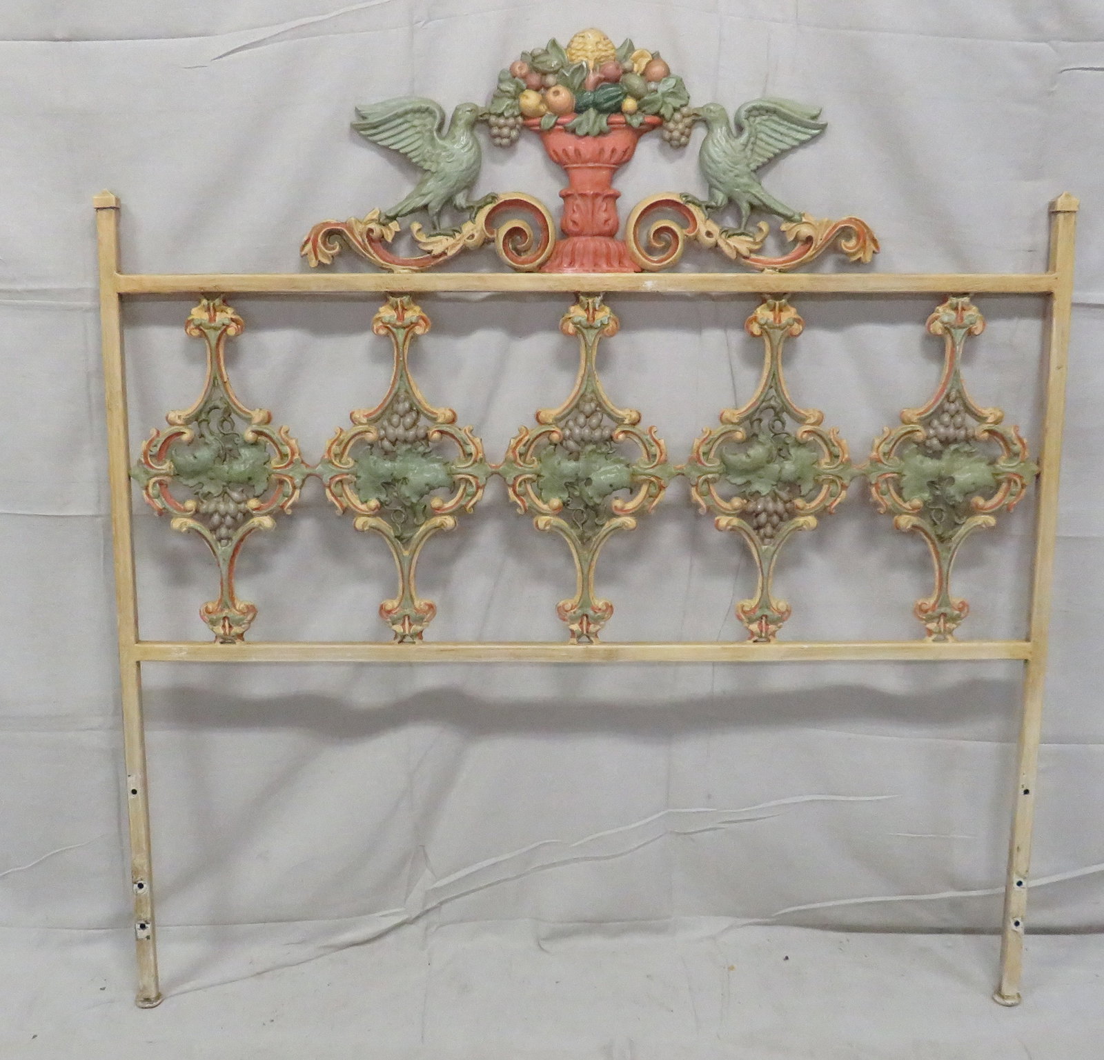 Hollywood Regency Cast Iron Headboard (1 of 3)