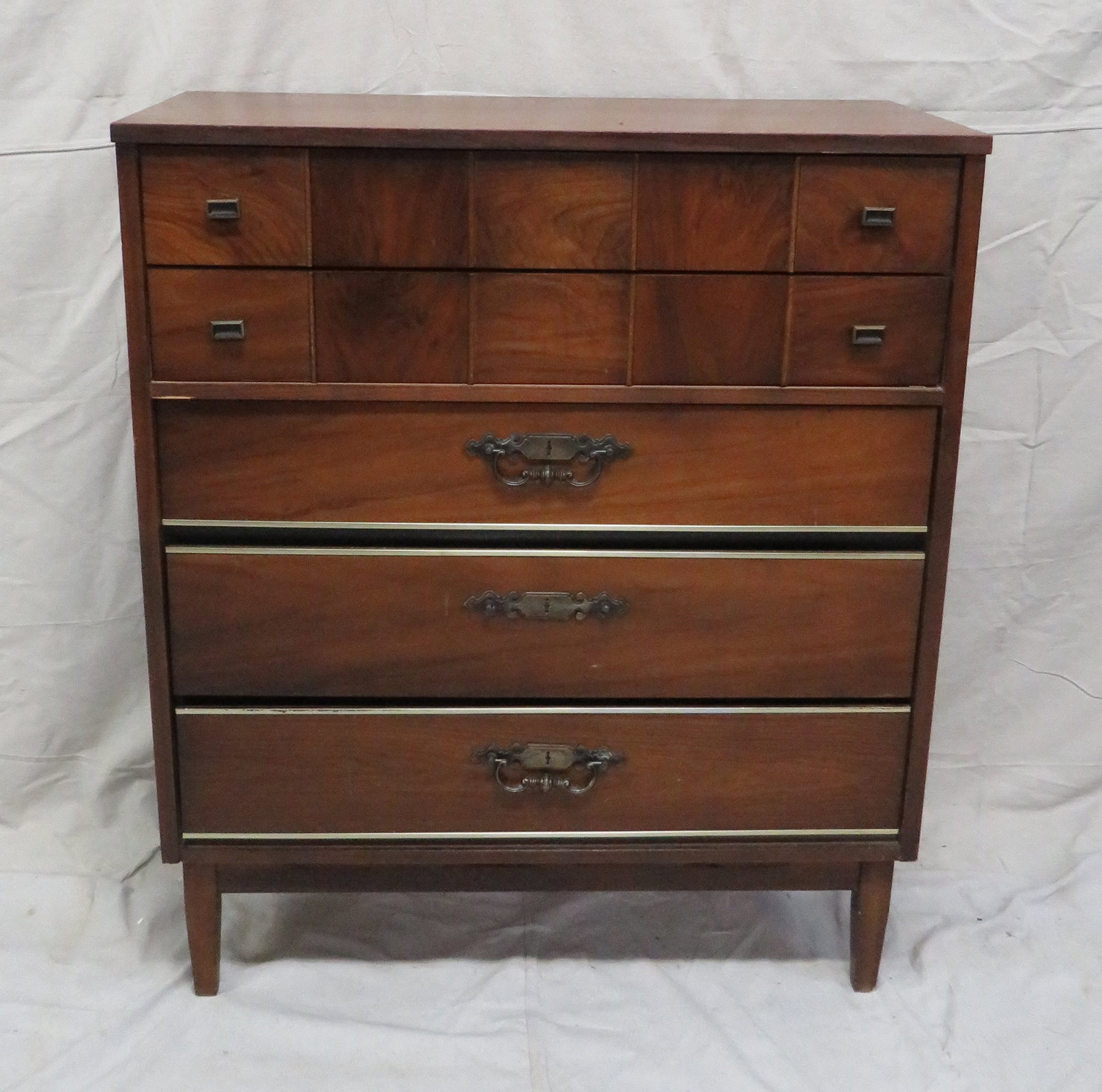 Mid Century Modern Walnut Chest of Drawers (1 of 4)