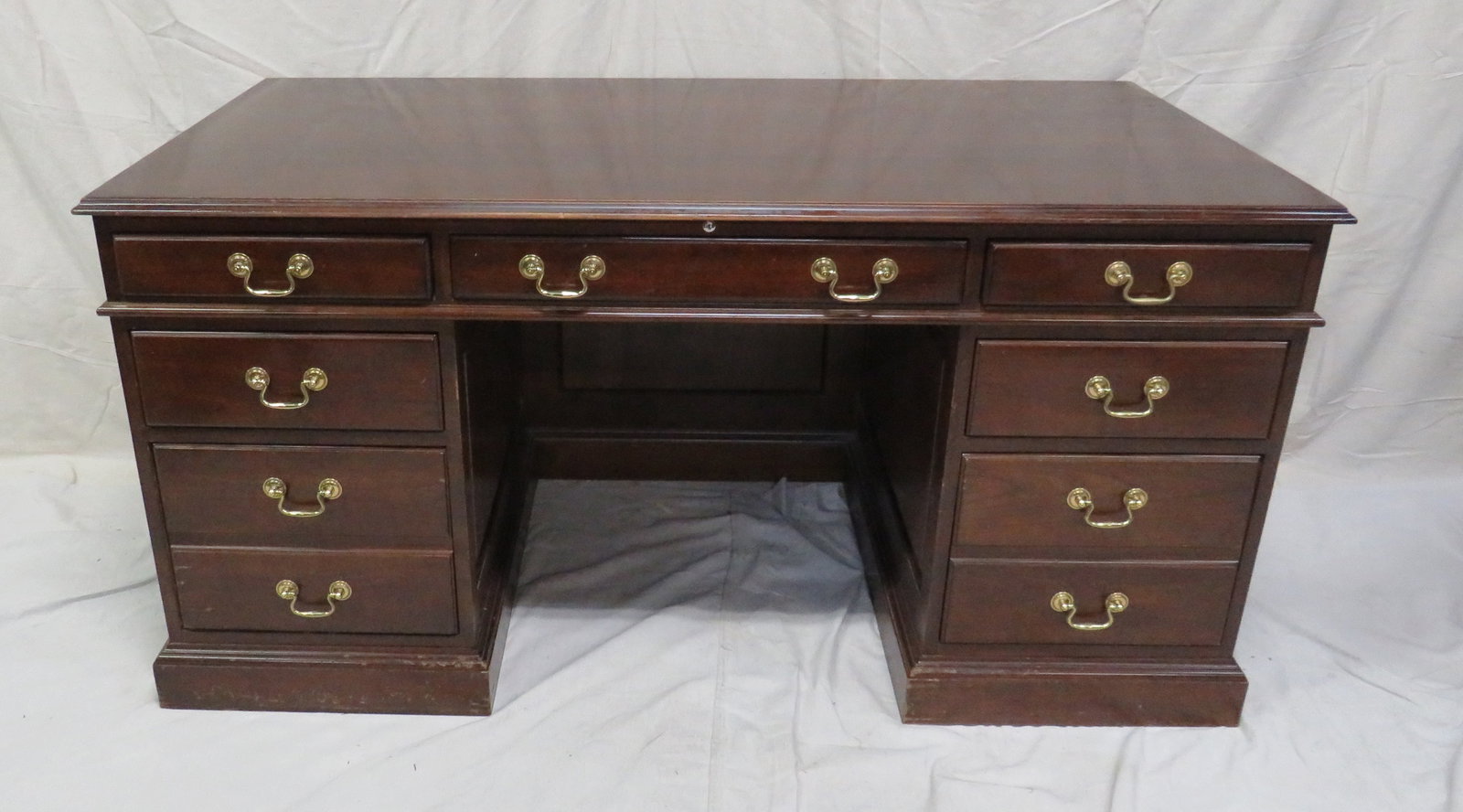 Vintage Cherry Stickley Executive Desk (1 of 5)