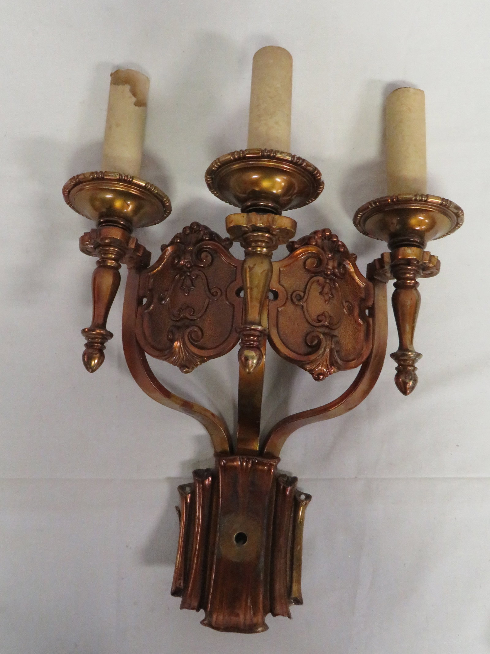 Bronze Neo-Classical Antique Wall Sconce (1 of 4)