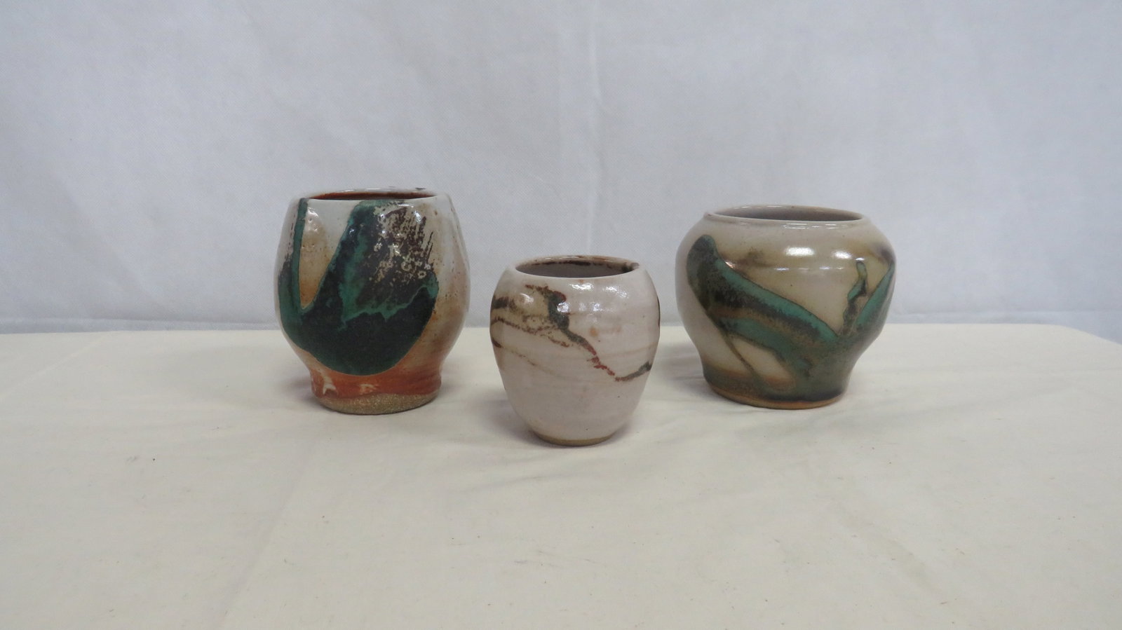 3 Vintage Studio Art Pottery Vases (1 of 3)