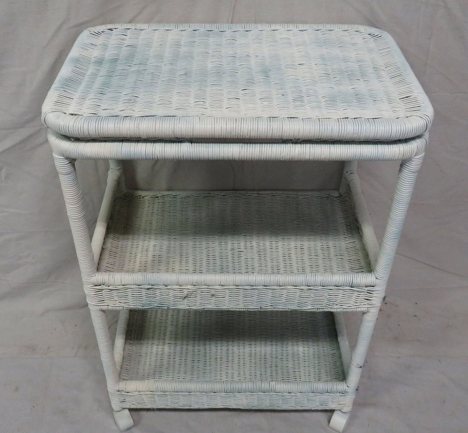 Wicker Rolling Cart - 2