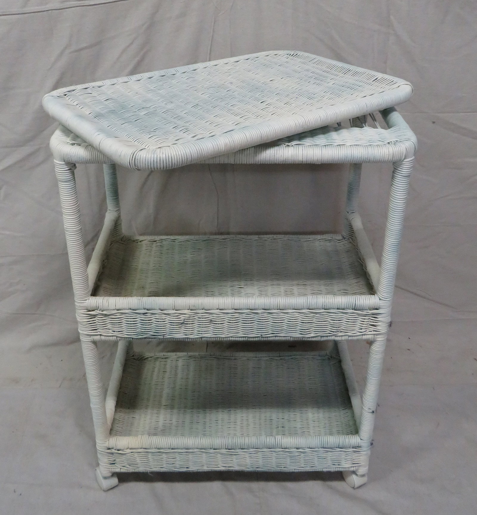 Wicker Rolling Cart - 4