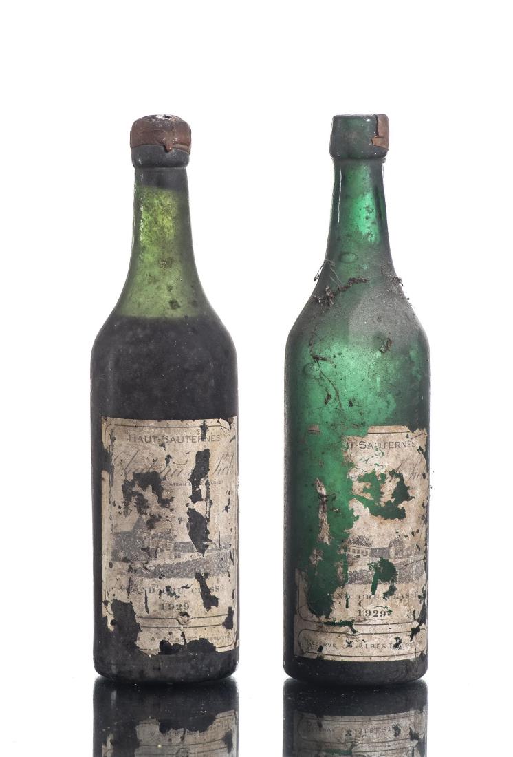 Château Pick 1929 1 bouteille: Château Pick 1929 Haut Sauternes grand cru 1 bouteille 75cl On y joint : une bouteille vide Vins et alcools Wine - Spirits