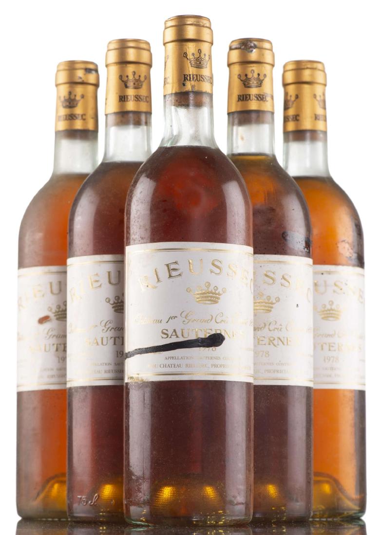 Château Rieussec 1978 6 bouteilles: Château Rieussec 1978 1er Grand Cru classé 1855 6 bouteilles 75 cl Vins et alcools Wine - Spirits