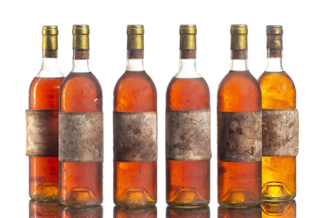 Château Suduiraut 1976 6 bouteilles: Château Suduiraut 1976 Sauternes 1er Grand Cru classé en 1855 6 bouteilles 75cl Vins et alcools Wine - Spirits