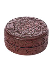 Boîte en laque de Chine rouge Epoque Yuan