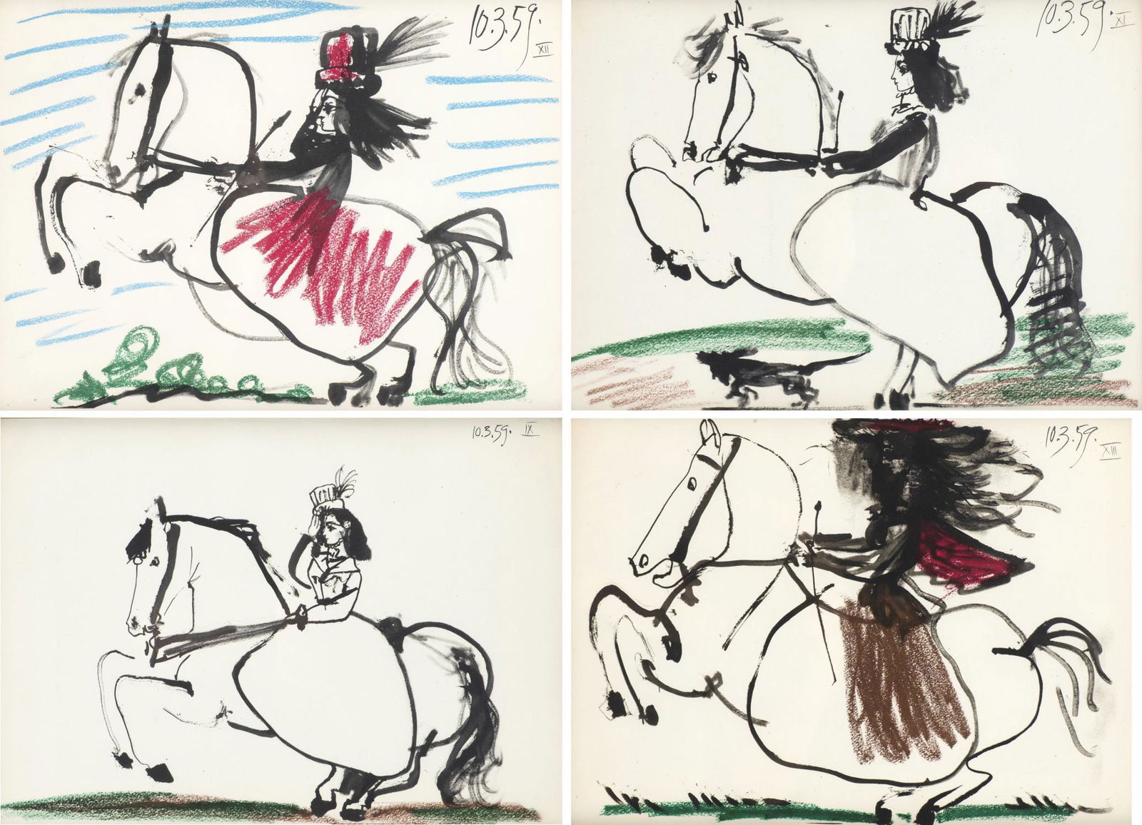 Pablo Picasso (1881-1973), d'après "La cavaliè (1 of 15)