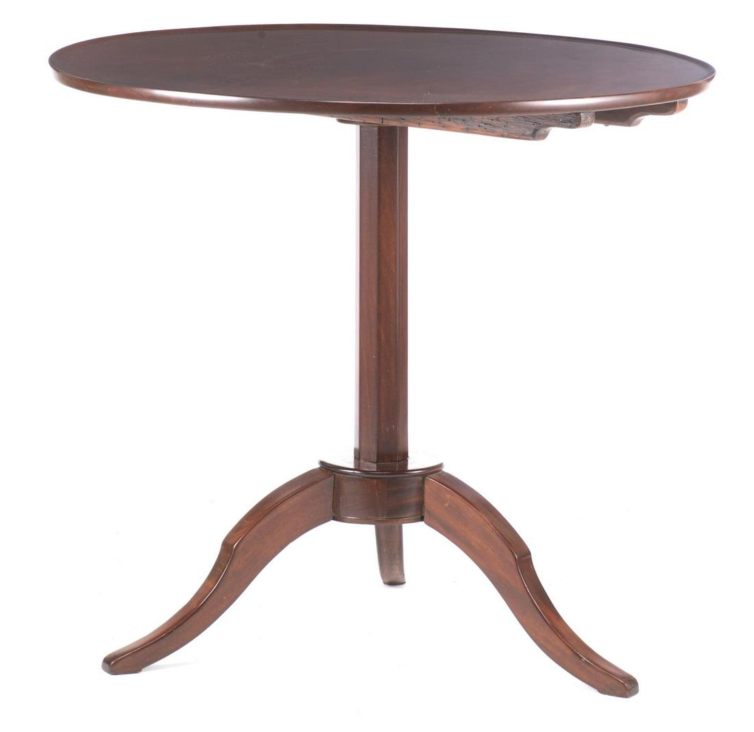 Guéridon d'époque Directoire en acajou (1 of 9)