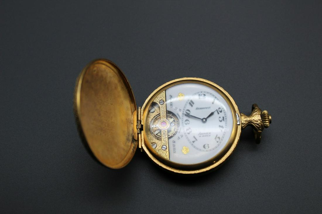 1901 France Antique gold gilf pocket watch (1 of 5)