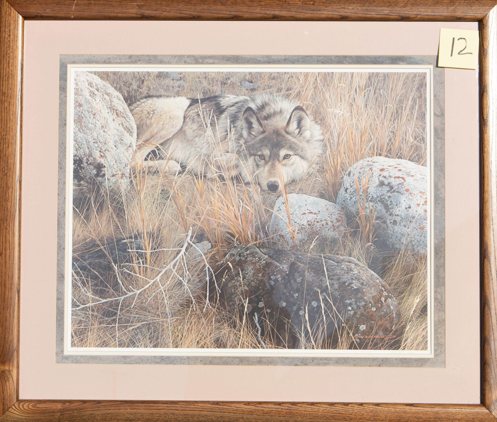 Carl Brenders - Lone Wolf: offset lithograph print