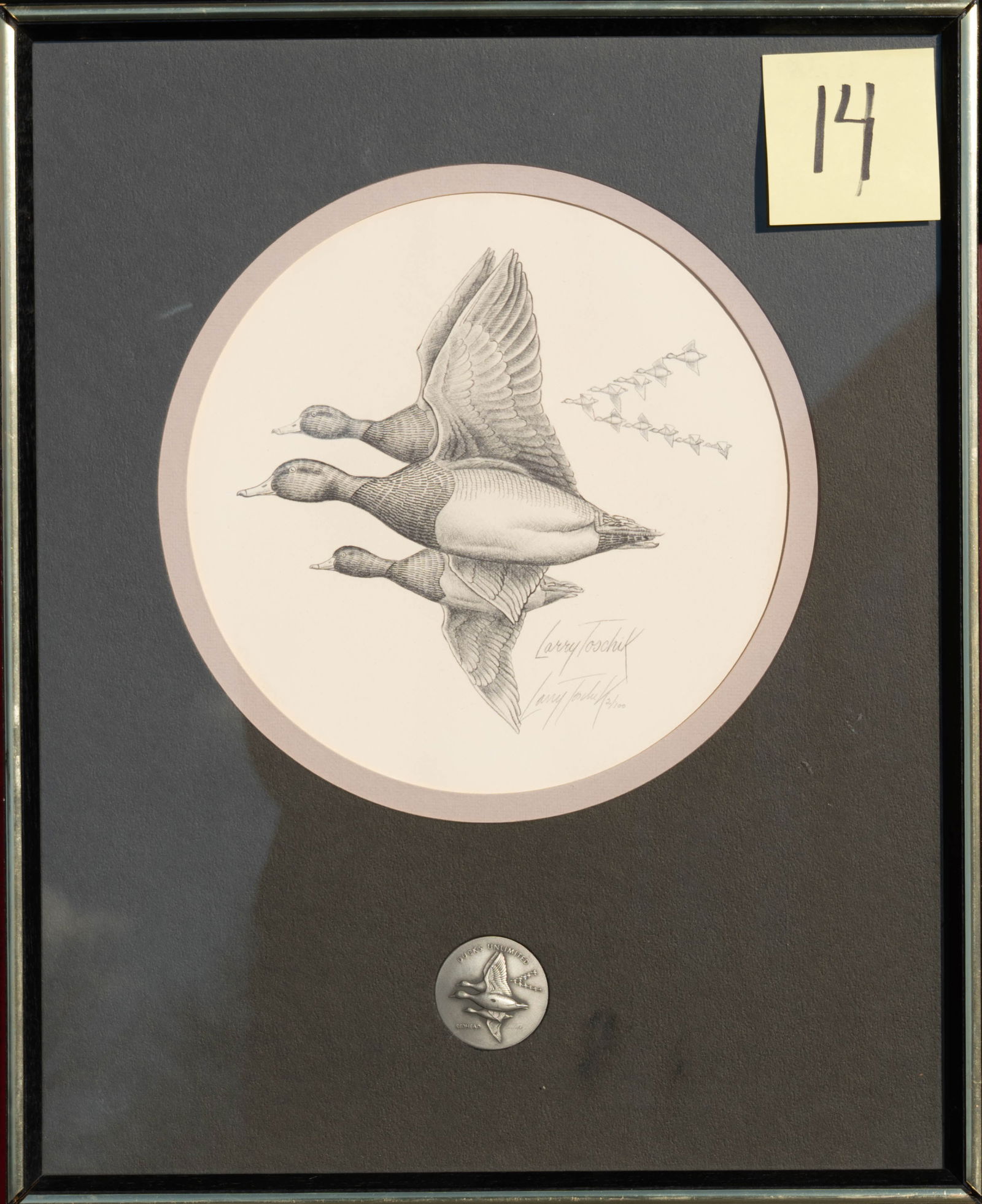 Larry Toschikl - ducks unlimited: offset lithograph print