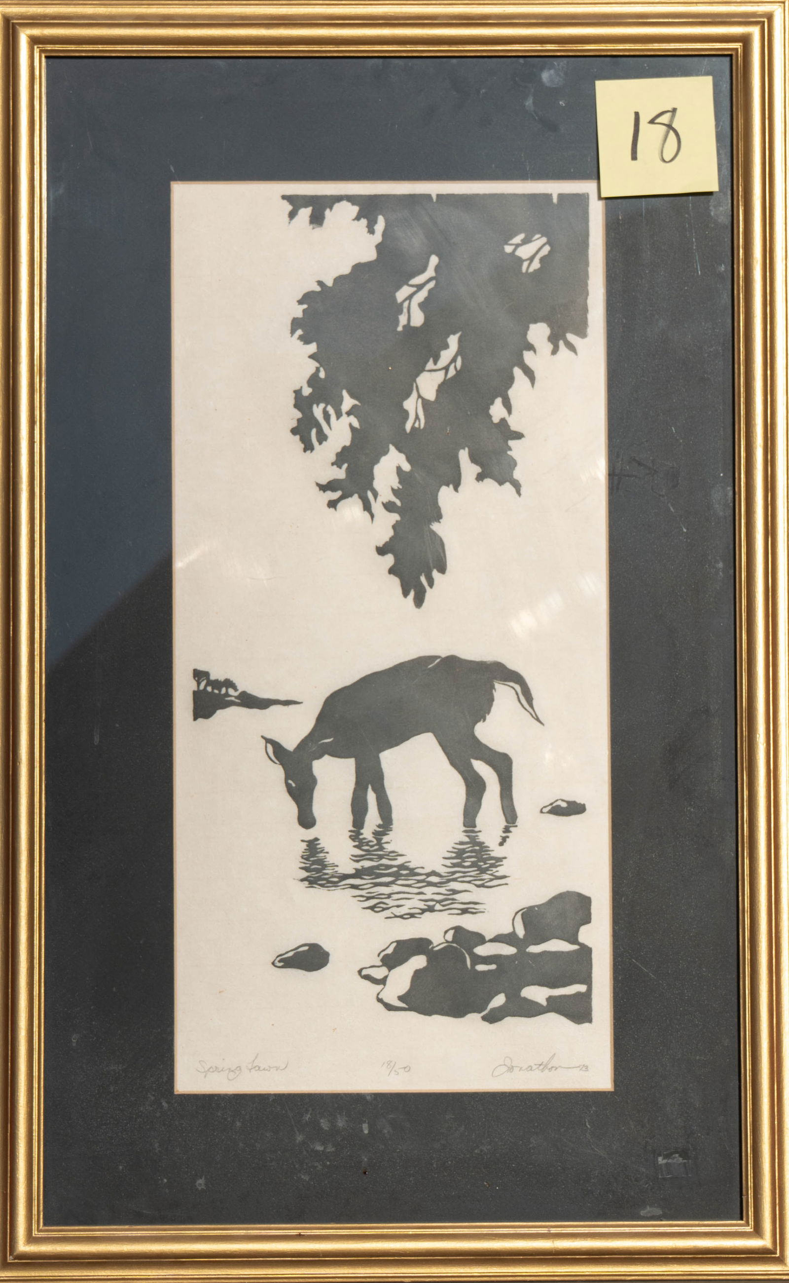 Johnathon - Spring Fawn: Block print