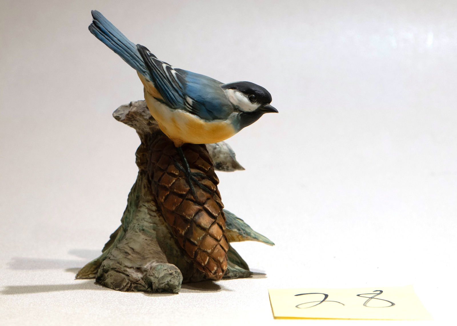 Tay - Blue Finch: porcelain bird