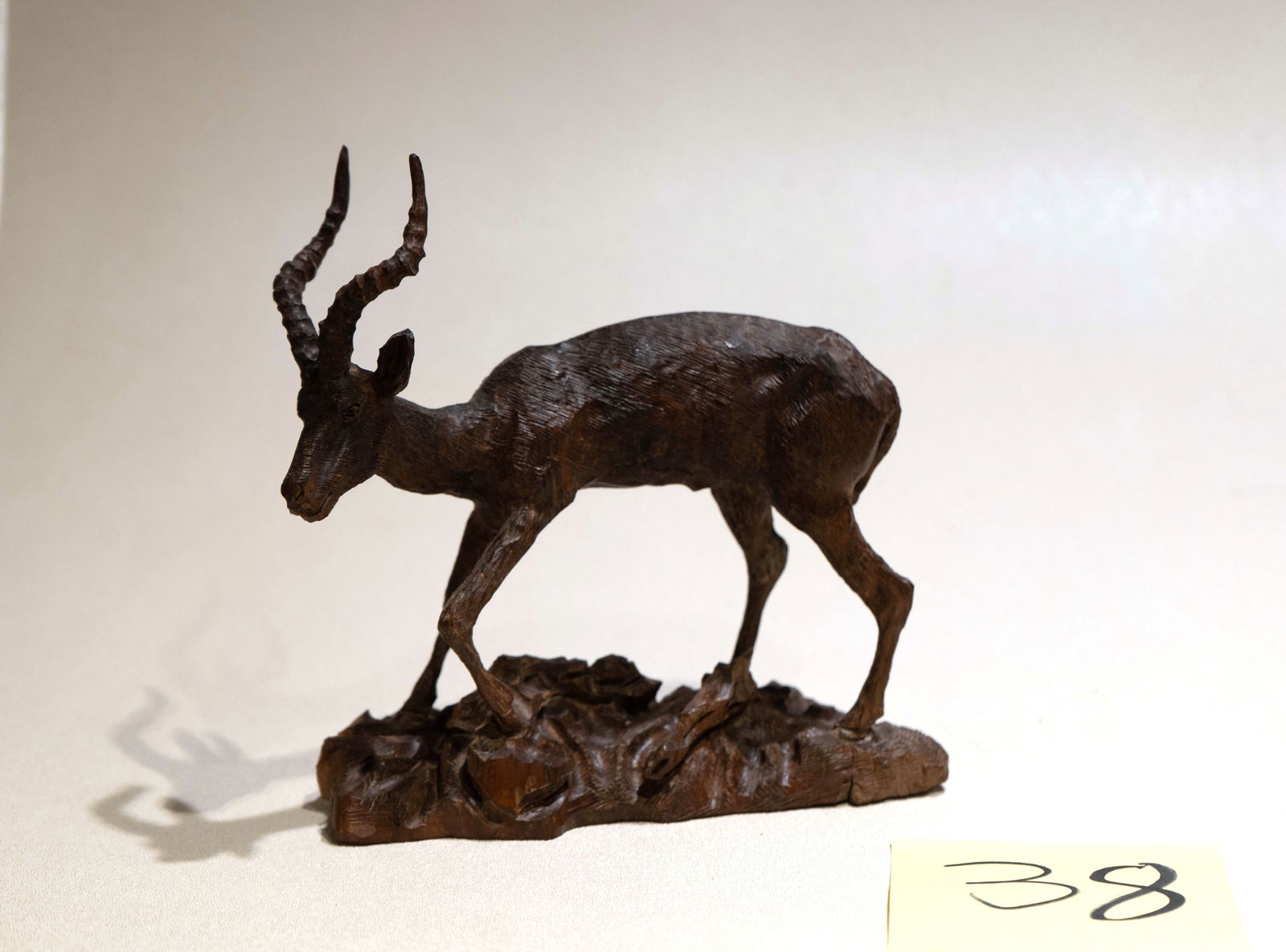 Black Forest Carved African Kudu Antelope: Black Forest Carved African Kudu Antelope